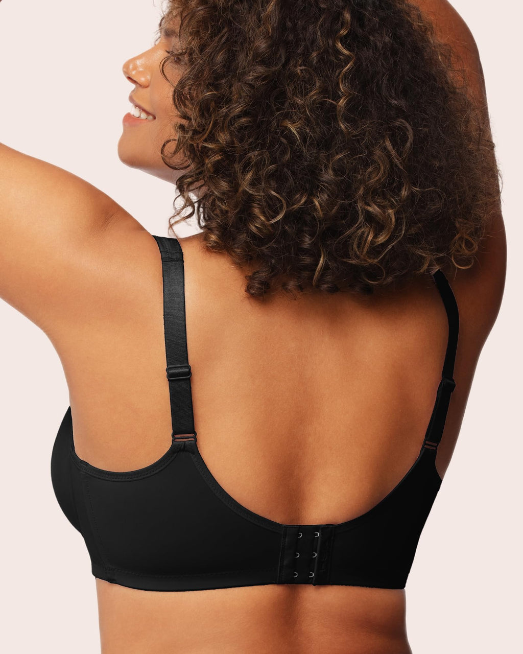 HSIA Minimizer Bras for Women Plus Size, Full Coverage Coolcomfort T Shirt Unlined Bra with Underwire for Heavy Breast, Black 38DD