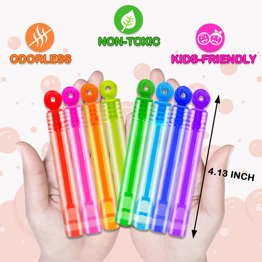 Bubbles Party Favors Supplies for Kids,20-300 Pack Mini Bubble Wand Toy for Toddler, Valentines Day Goodie Bag Stuffer Filler Treat Non Candy,Small Pinata Birthday Classroom Camping Gift for Boy Girl