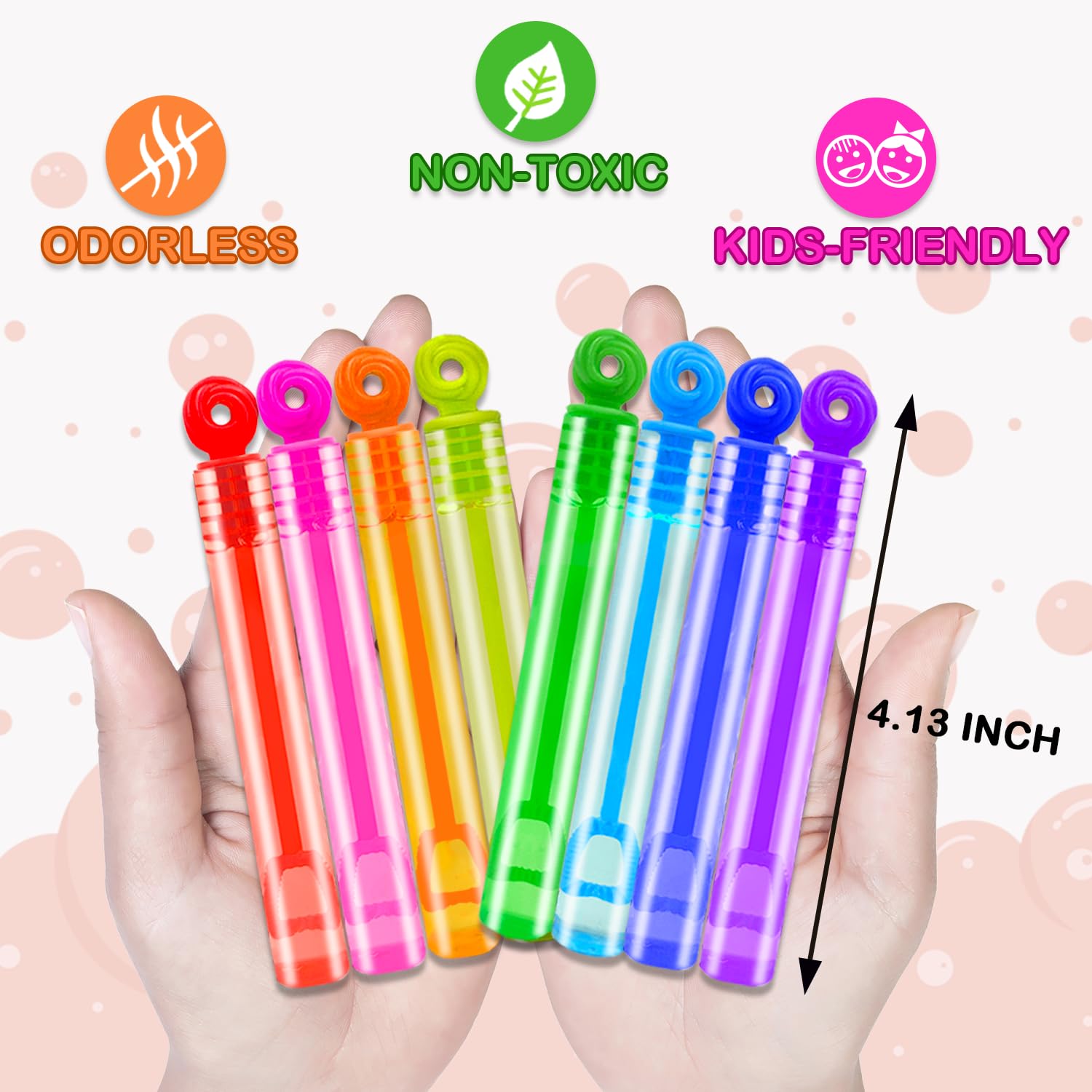 Bubbles Party Favors Supplies for Kids,20-300 Pack Mini Bubble Wand Toy for Toddler, Valentines Day Goodie Bag Stuffer Filler Treat Non Candy,Small Pinata Birthday Classroom Camping Gift for Boy Girl