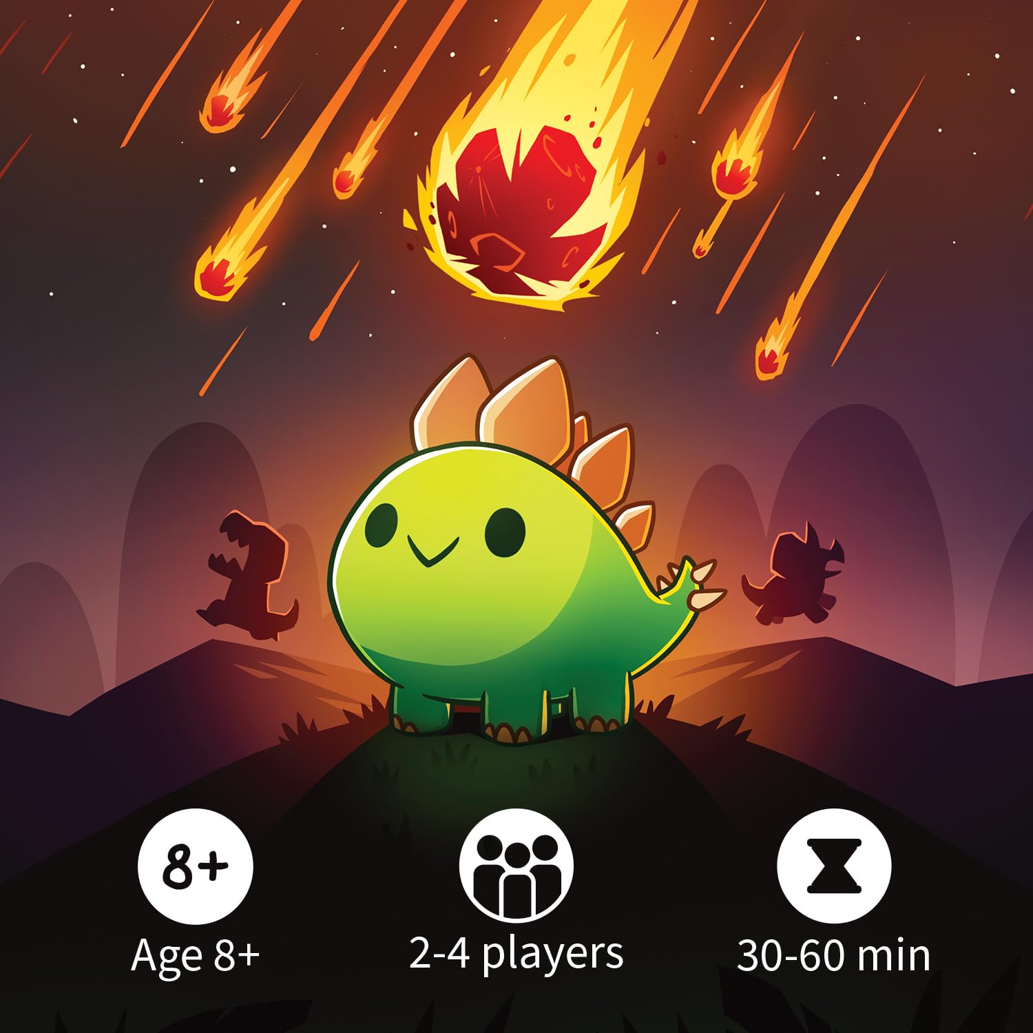 Unstable Games Happy Little Dinosaurs Board Game - Funny Card Game for Adults and Kids - Family Board Games for 2-4 Players, Ages 8 and Up, From the Creators of Unstable Unicorns and Here to Slay