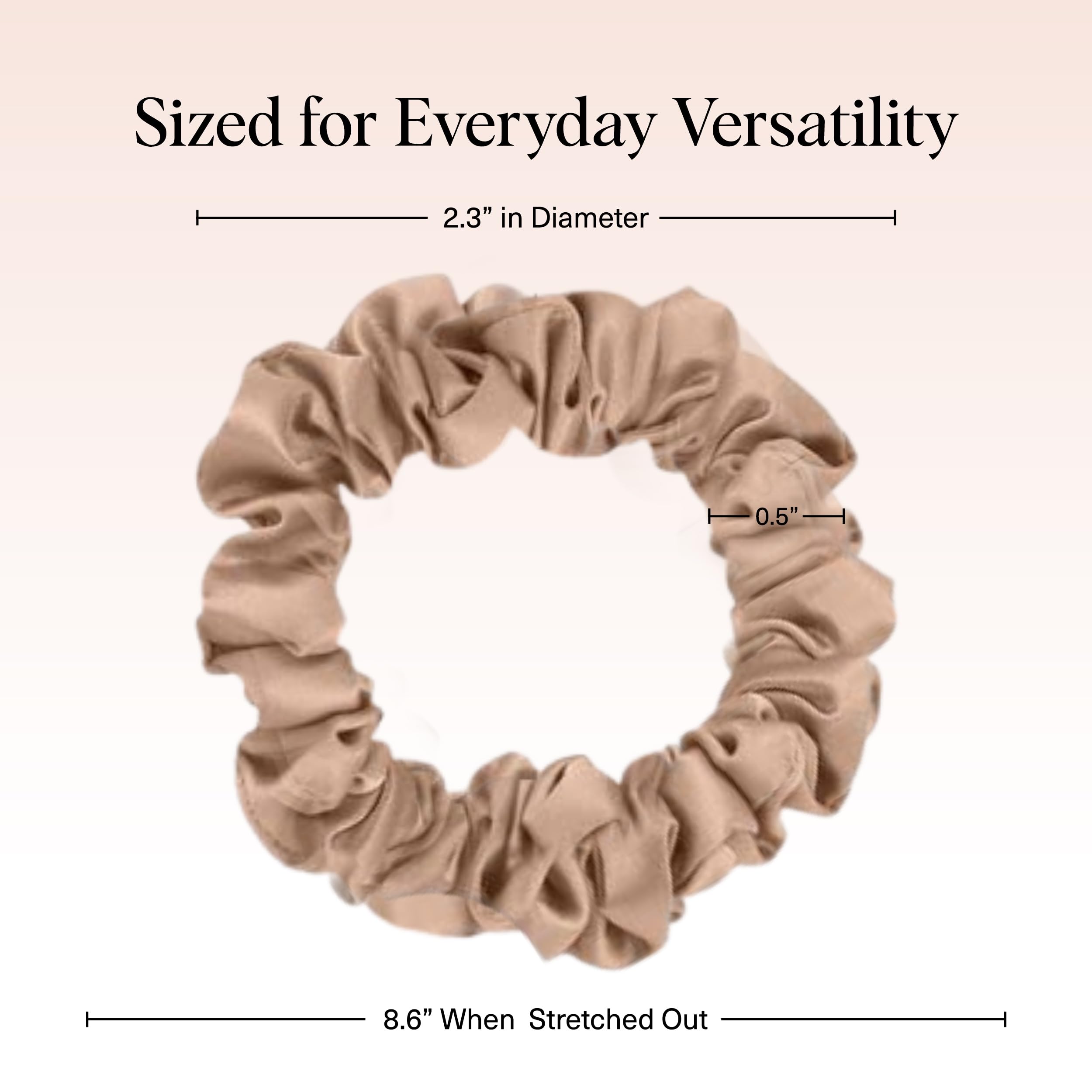 Kitsch Ultra-Petite Satin Scrunchies for Women - No Crease, Frizz-Free Sleep | Softer Than Silk Scrunchies Gentle On Hair Scrunchies for All Hair Types | Stylish Hair Accessories - Eucalyptus, 6pcs