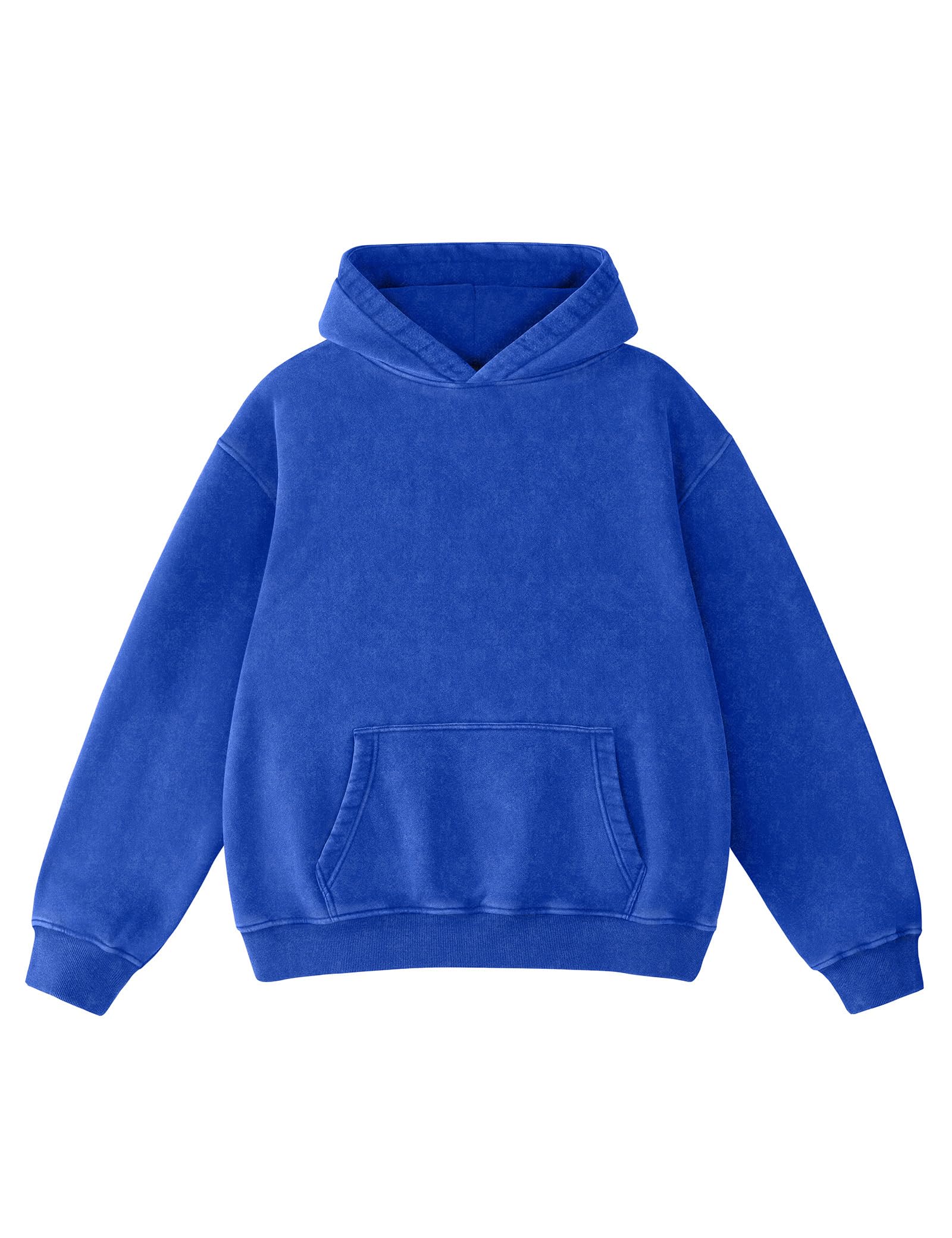 Hatant Oversized Hoodie Sweatshirts for Women Couples Heavyweight Hoodies Pullover Vintage Acid Wash Sweaters Hoodies with Pocket Women's Fashion Hoodies Sweatshirts 2026 Blue-S