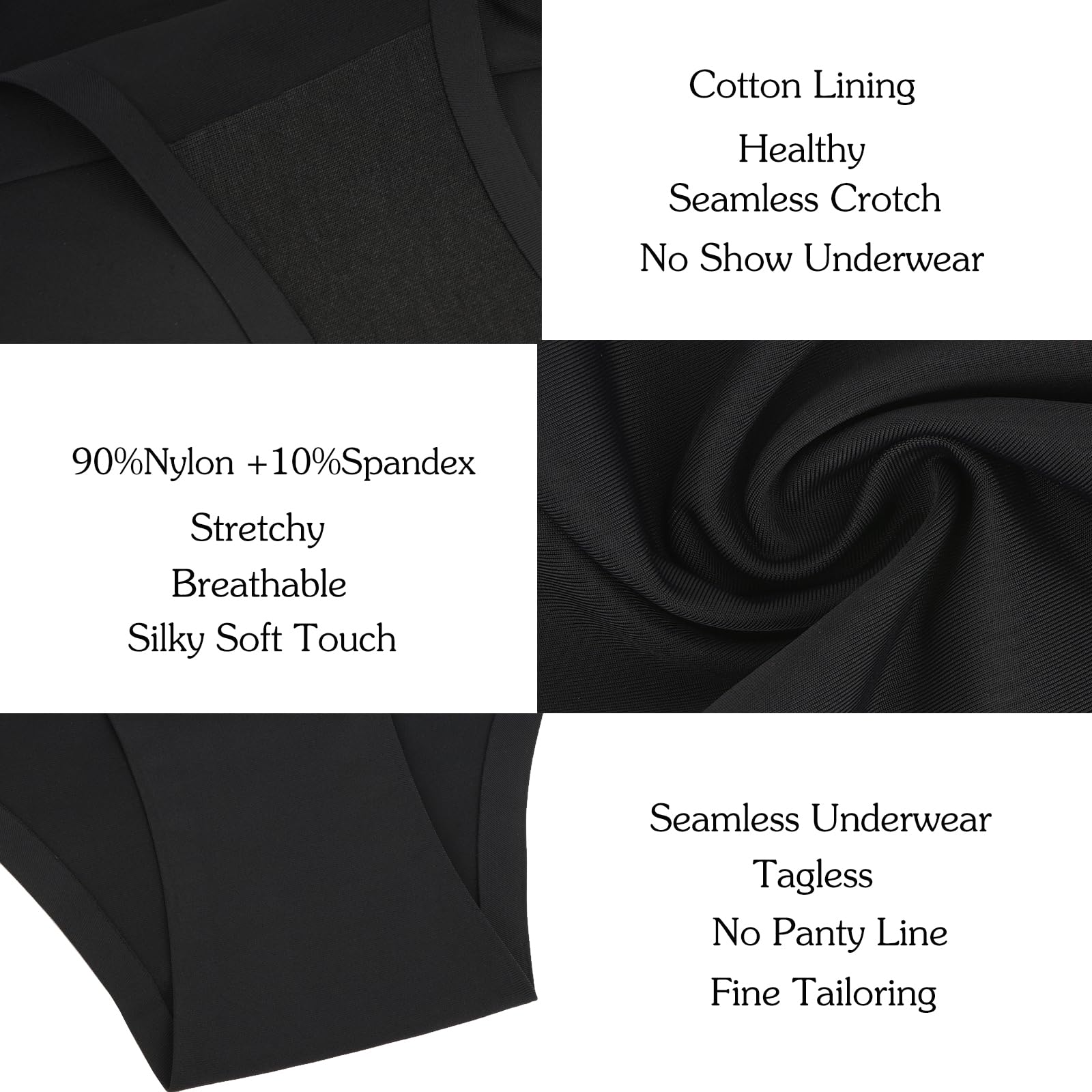 OJCNBV Seamless Underwear for Women No Show Panties underwear women 6 Pack