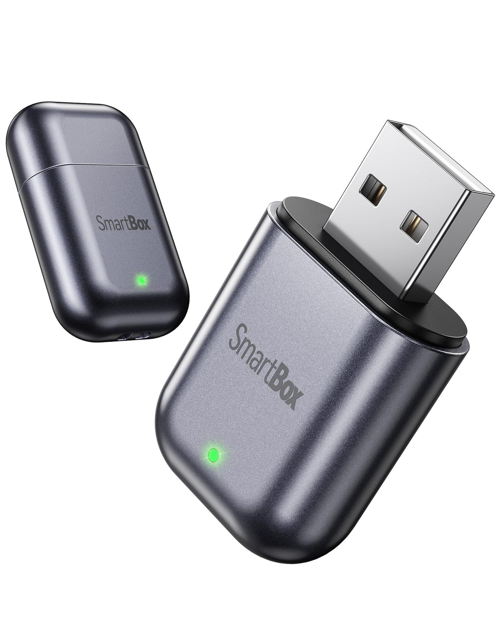 Burnt Sugar Wireless Carplay Adapter for iPhone 2025 Upgrade, Ultra-Mini USB Design for Apple Car Play Dongle Convert Wired to Wireless, Stable Connect Plug & Play for iOS 10+ & Cars from 2016+ (Gray)