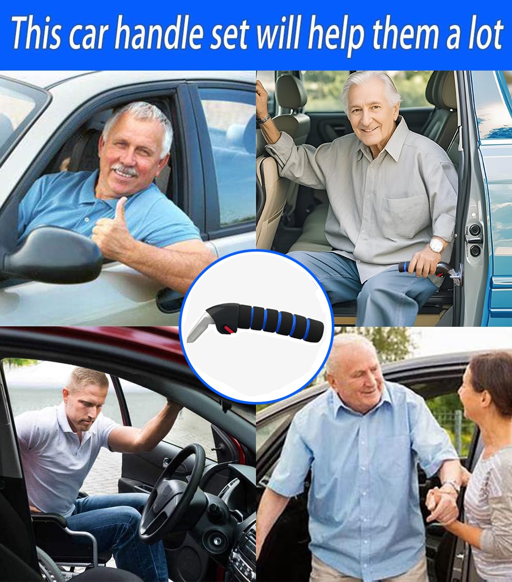 KOUNATSURI Car Door Handle for Elderly Car Assist Support Handle Multifunction Car Door Latch Bar for Seniors and Handicapped