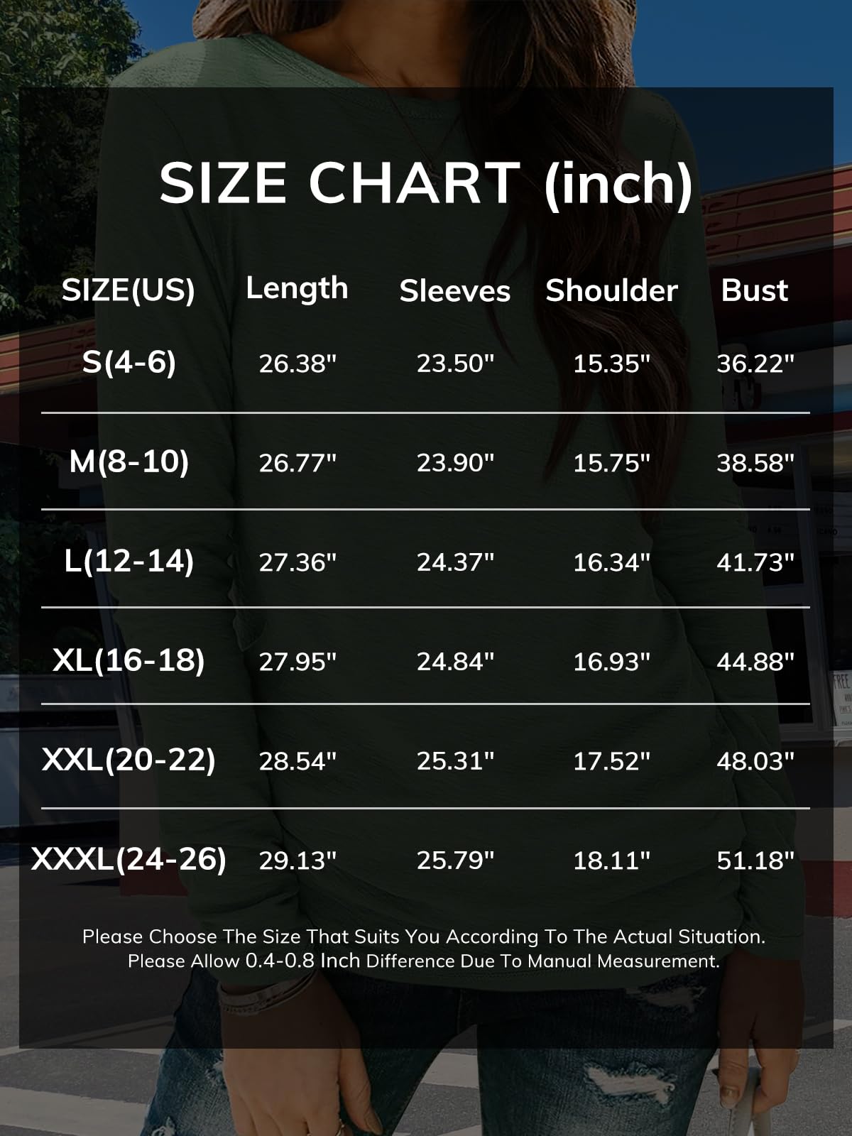 ATHMILE Womens Fall Fashion 2026 Cute Spring Tops Casual O Neck Fitted Fashion Shirts Ladies Clothes Fashion Outfits Black
