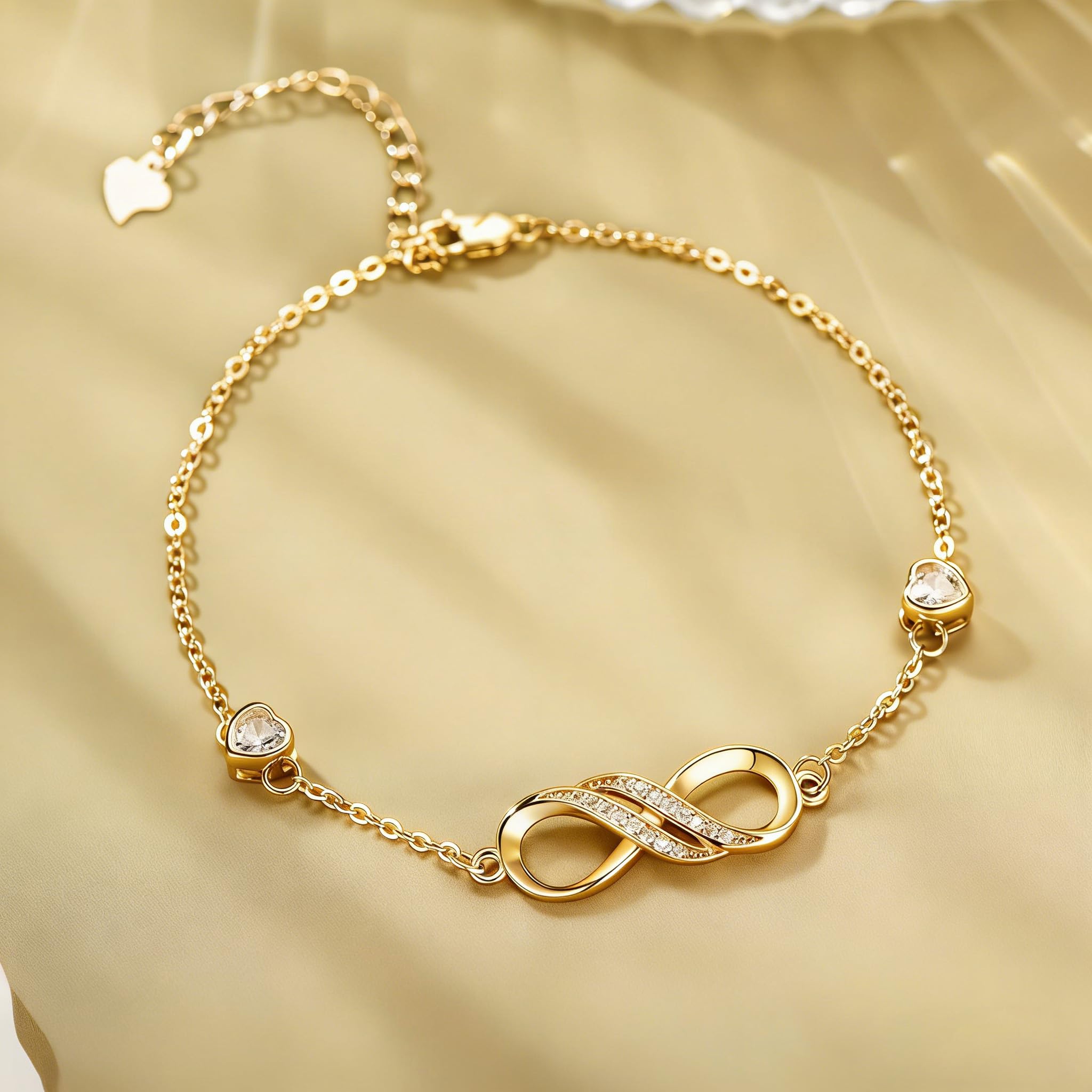 Midari Infinity Bracelet Infinity Love Bracelets for Women Birthday Jewelry Gifts for Mother