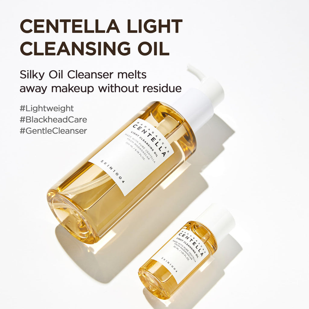 SKIN1004 Centella Travel Kit, Korean Skin Care Set with Toner, Moisturiser, Serum, Cleansing Oil & Cleanser, Travel Size Set with Madagascar Centella, Sensitive Skin, Perfect for Travel Beauty & Gifts