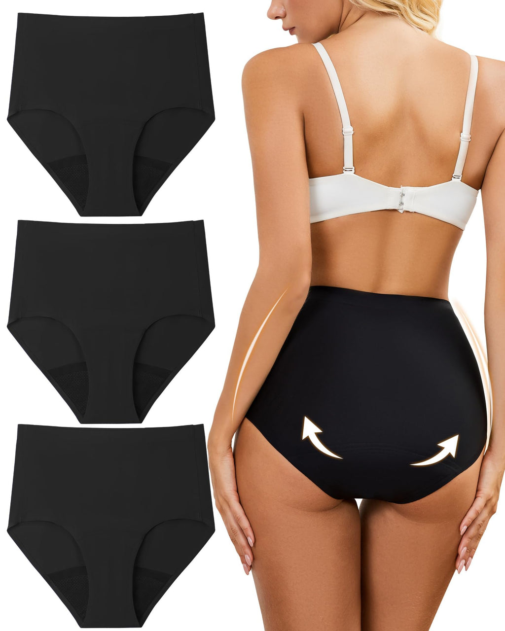 anthuth Period Underwear for Women High-Waist, Leakproof Reusable Panties for Heavy Flow & Bladder Leak Incontinence
