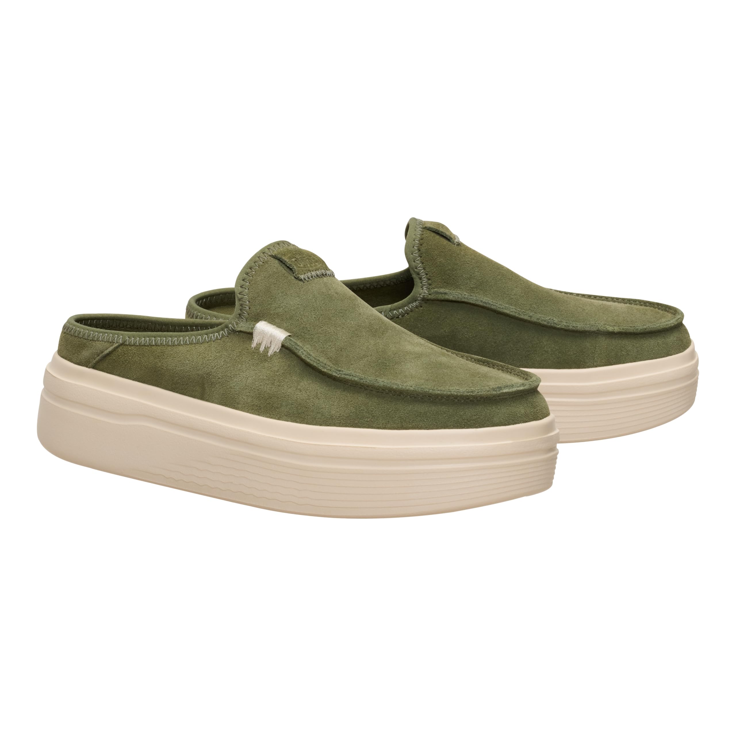 HEYDUDE Austin Lift Classic Moss Size 5, Women’s Shoes, Slip-on Loafers, Comfortable & Light-Weight