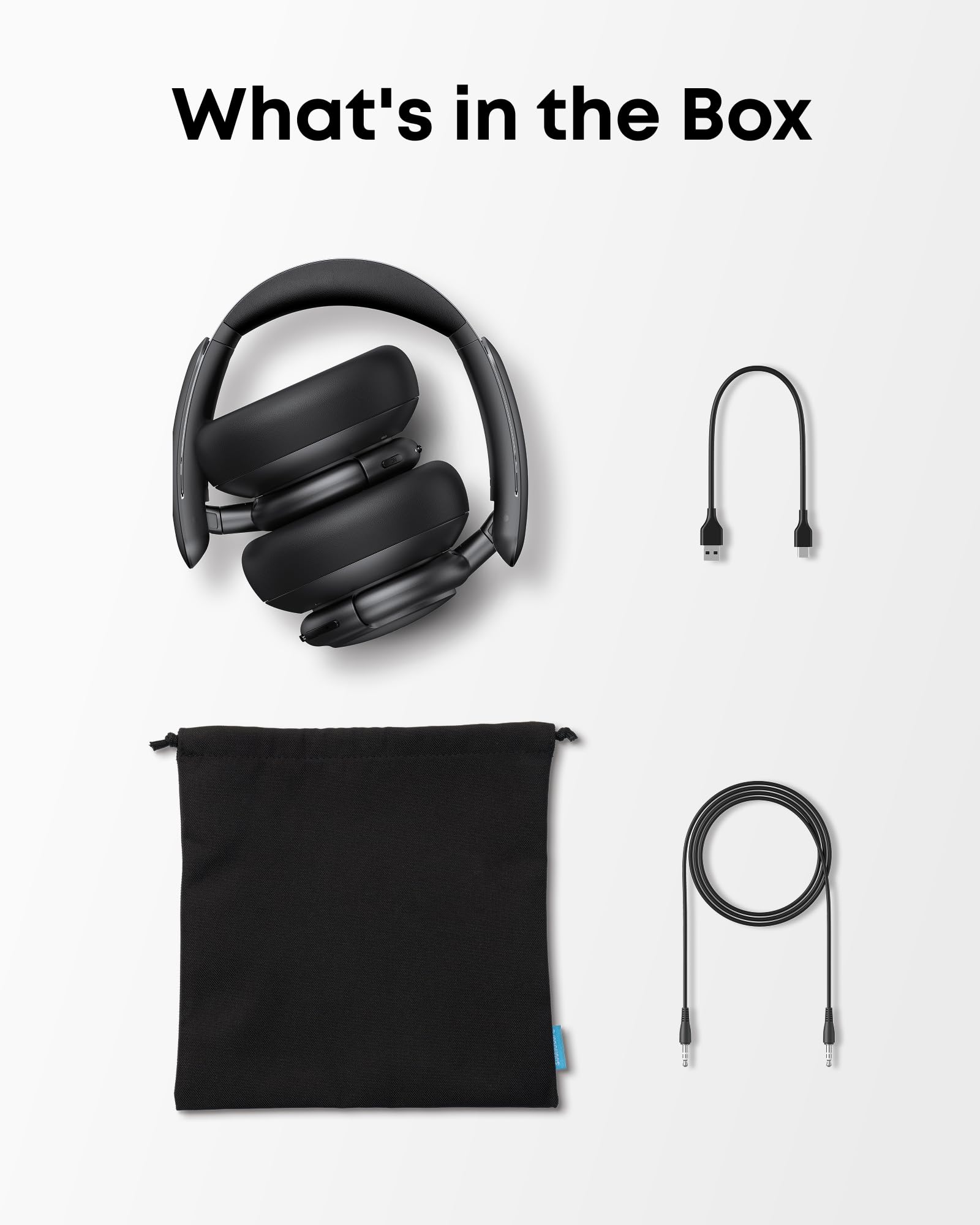 Soundcore Q30 by Anker, Hybrid Active Noise Cancelling Headphones, Multiple Modes, Hi-Res Audio, Custom EQ via App, 50H Playtime, Comfortable Fit, Bluetooth, Multipoint Connection