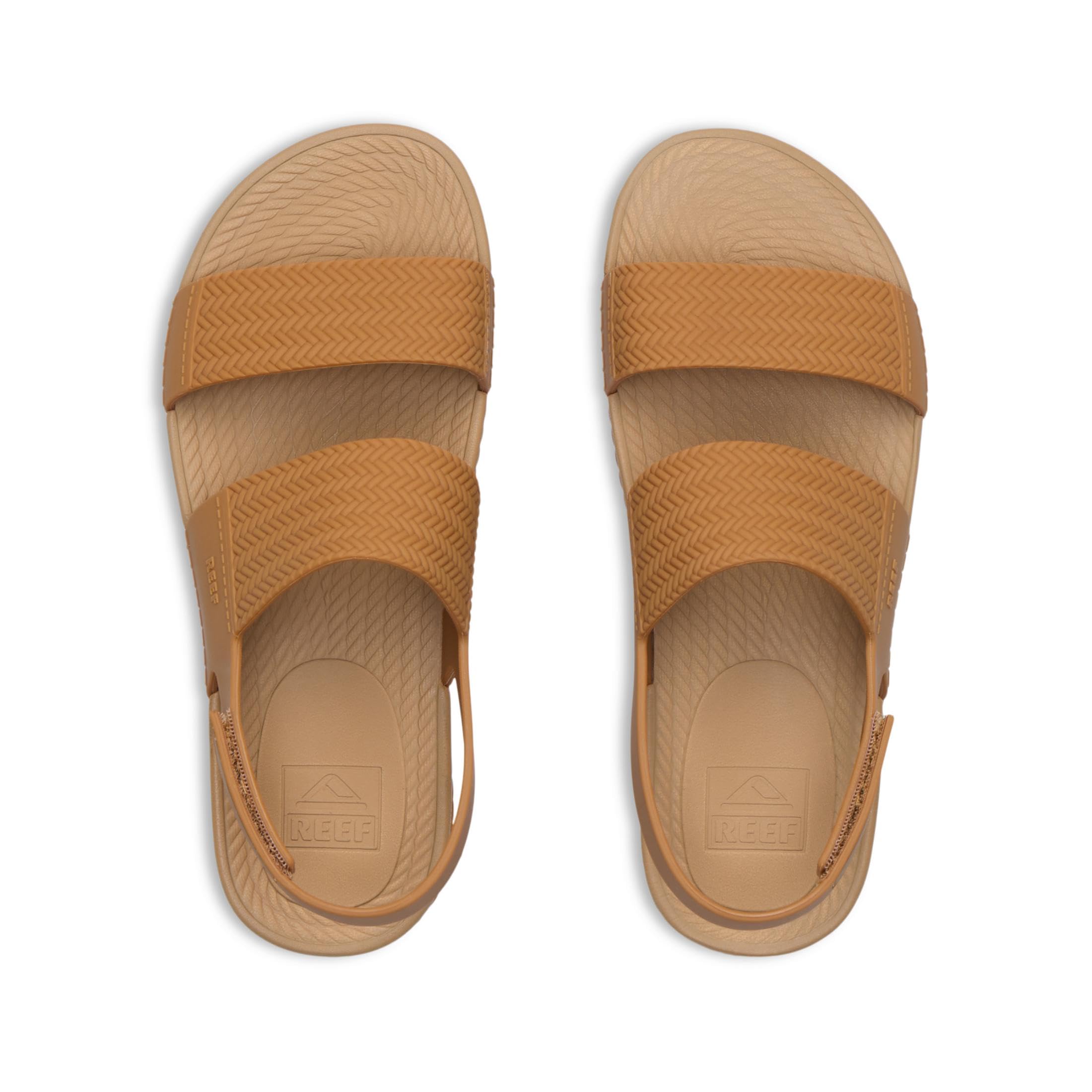 REEF Womens Sandals, Water Vista, Tan, 7