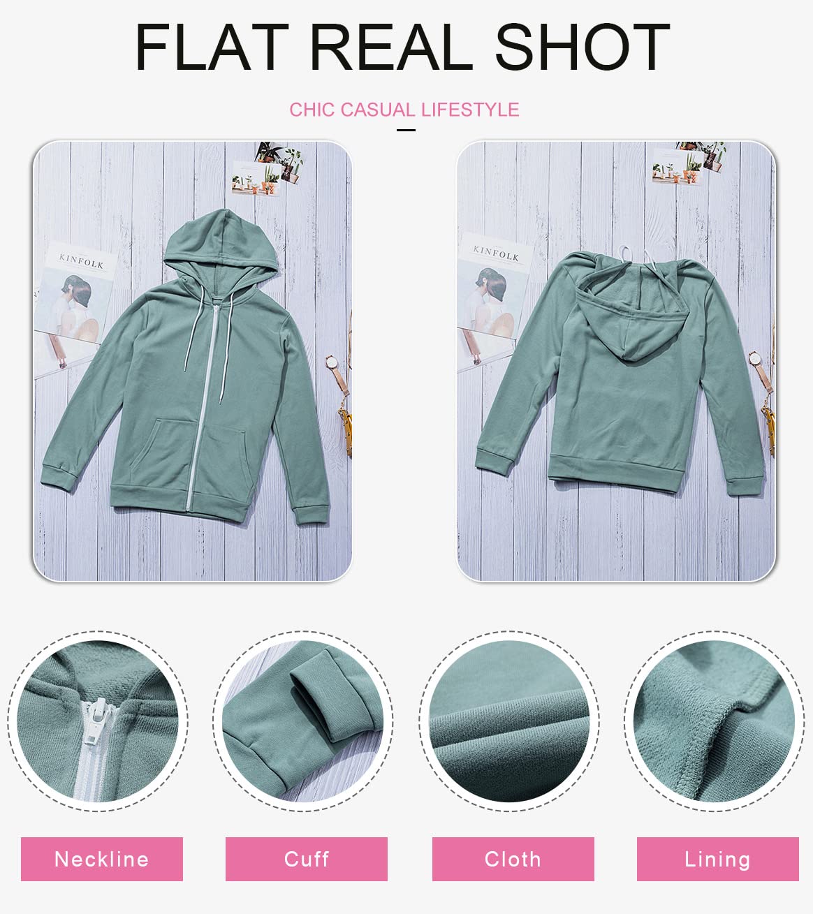 Dokotoo Women's Fall Solid Color Oversized Full Zip Up Hoodie Long Sleeve Plus Size Ladies Hooded Sweatshirts Pockets Jacket Coat for Women Teen Girls 2026 Fashion Casual Sky Blue Large