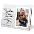 Couple Picture Frames, Love Picture Frames, Engagement Photo Frame, Marriage License Frame, Wedding Picture Frame for Couples, Together is My Favorite Place to Be, Unique Gifts for Valentine's Day 4 x 6Inch Photo