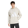 adidas Men's Essentials Big Logo Single Jersey Hoodie, Wonder Alumina/White, Large