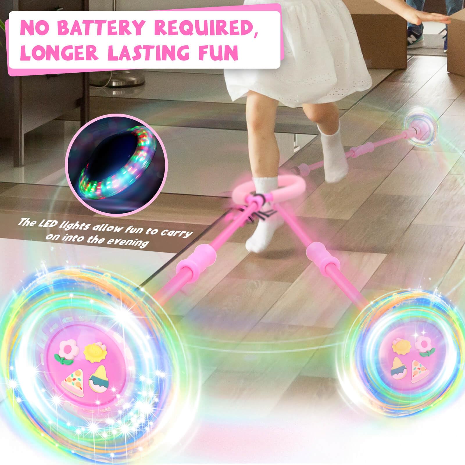 Getatoy Ankle Skip Ball for Kids: Toys for 4-8 Years Old Girls, Skip Ball Toy for Girls, Outdoor Toys Gifts for Kids Ages 8-12 6-8 Skip Toy 8 Year Old Girl Birthday Gift