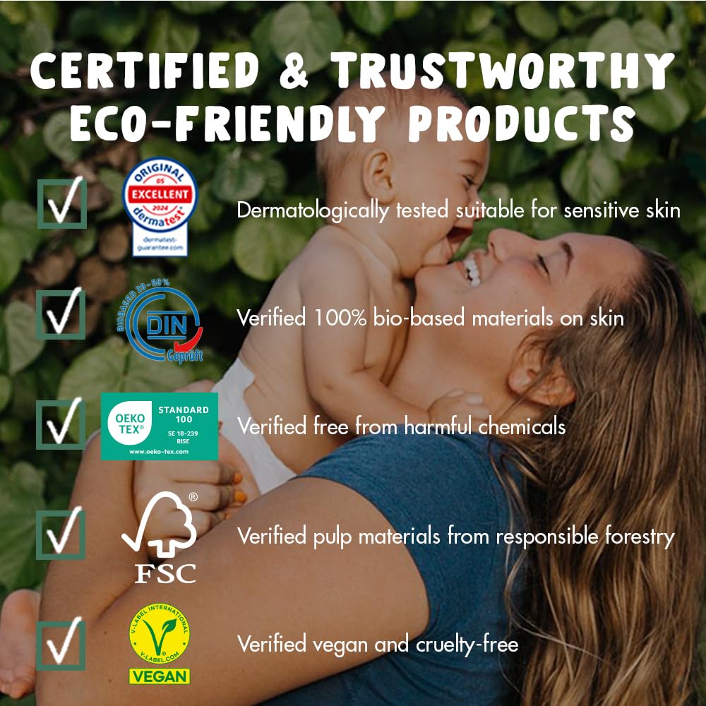 Eco by Naty Baby Diapers - Plant-Based Eco-Friendly Diapers, Great for Baby Sensitive Skin and Helps Prevent Leaking (Size 4, 88 Count)