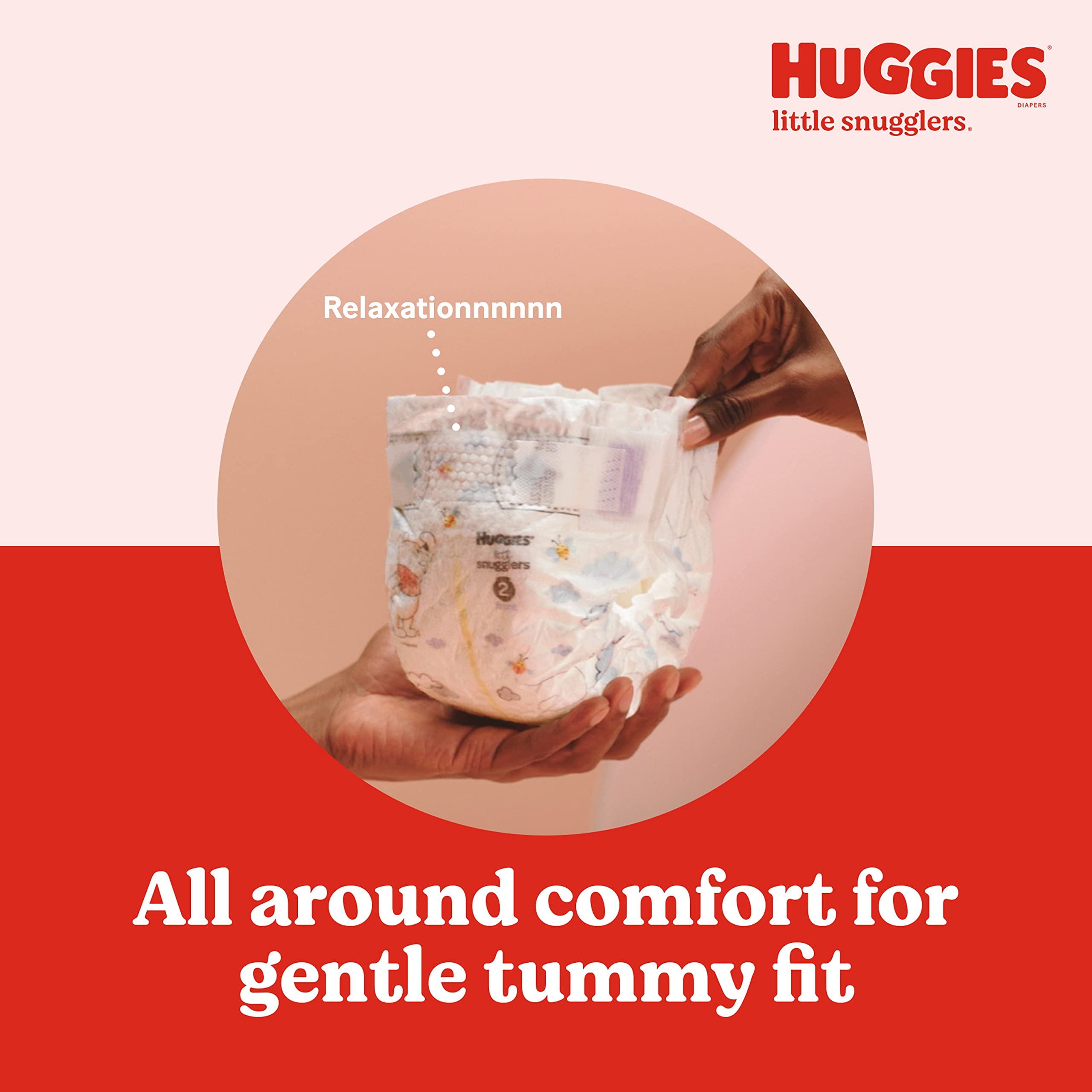 Huggies Little Snugglers Baby Diapers, Size Newborn (up to 10 lbs), 31 Ct, Newborn Diapers (Pack of 2)