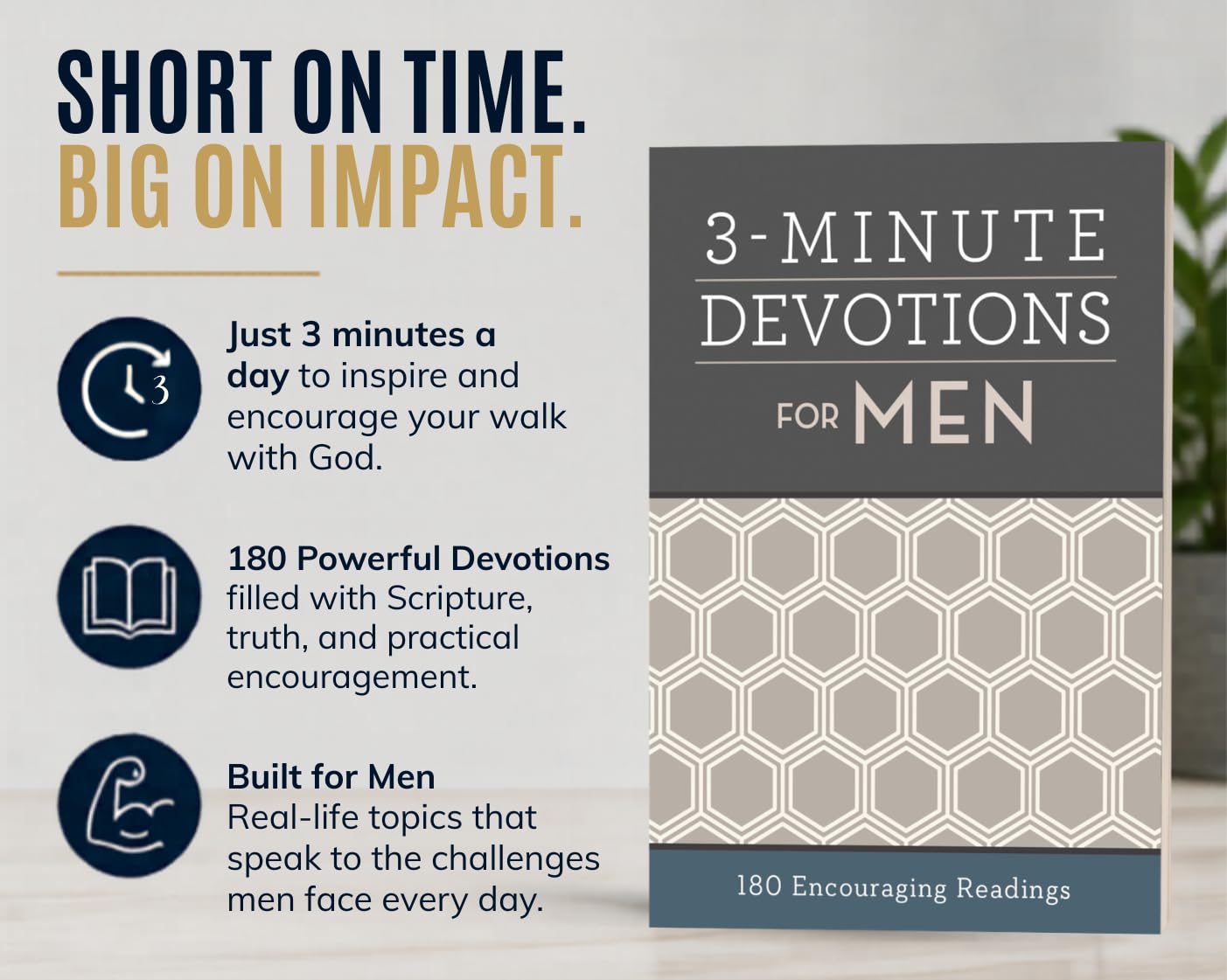 3-Minute Devotions for Men: 180 Encouraging Readings