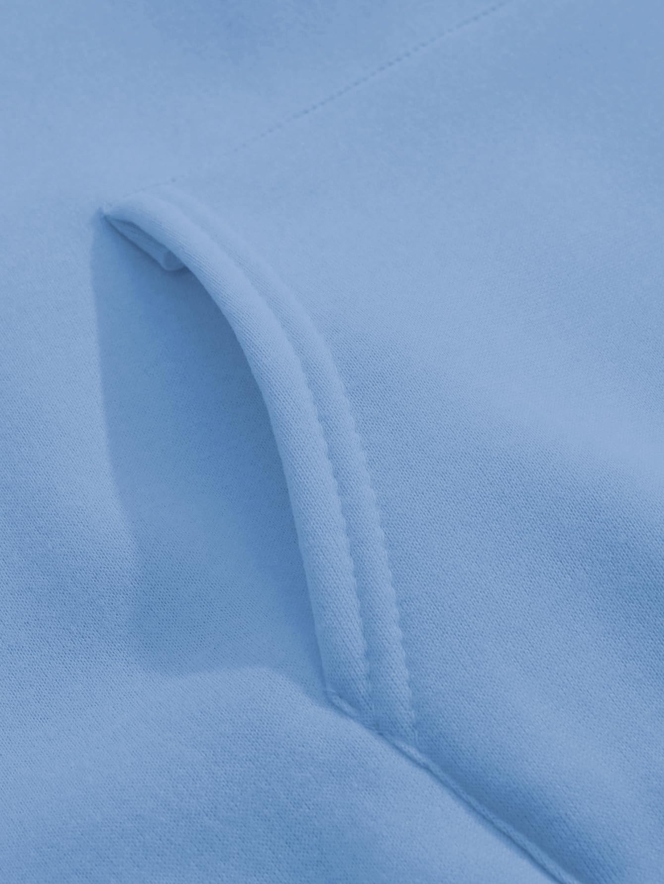 SOLY HUX Womens Sweatshirt Graphic Hoodies Letter Print Casual Long Sleeve Drawstring Pullover Tops with Pocket Light Blue Medium
