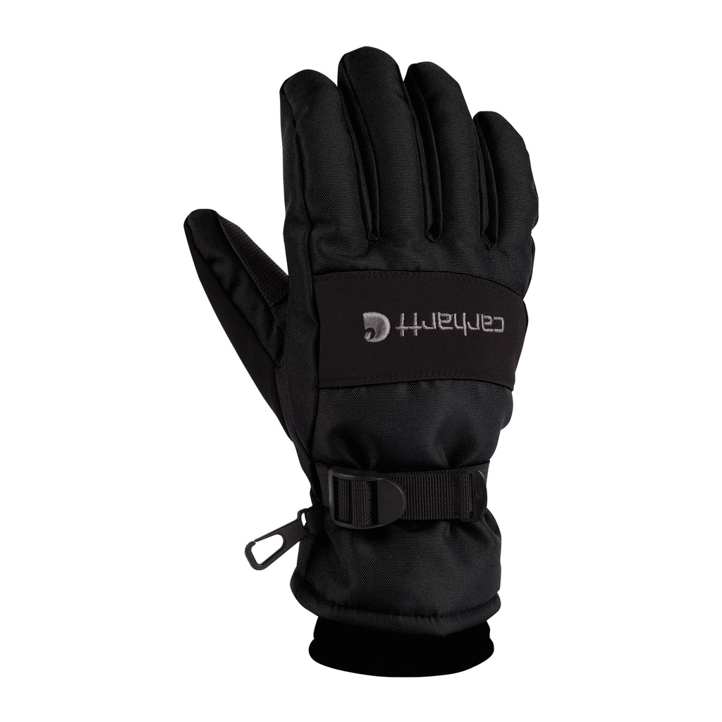 Carhartt Men's Waterproof Insulated Knit Cuff Glove, Black, Large