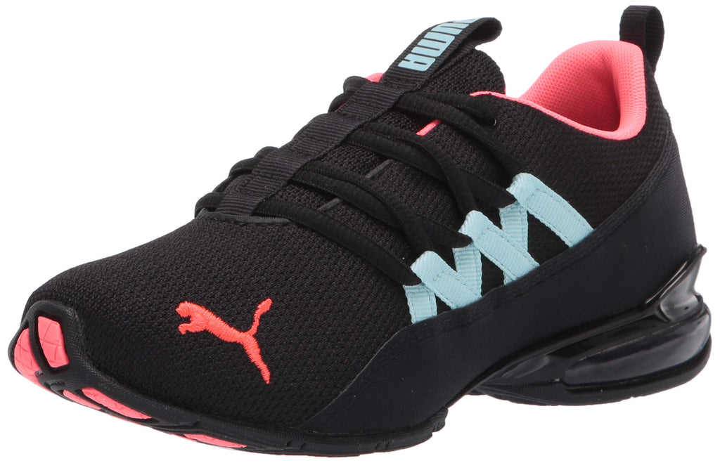 PUMA Women's RIAZE PROWL Sneaker, Puma Black-Ignite Pink-Aquamarine, 8