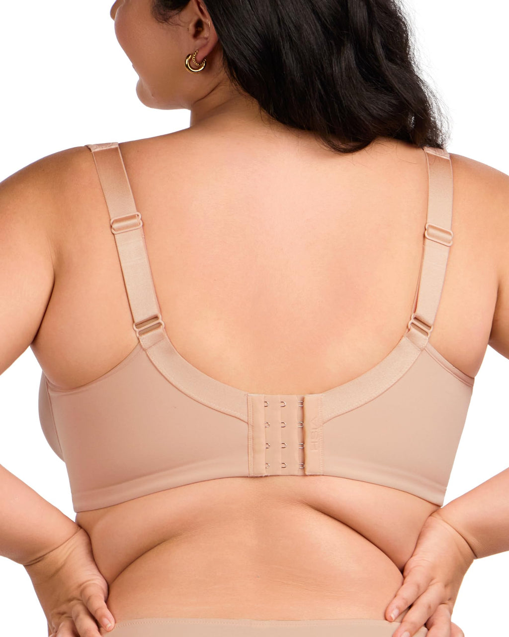 HSIA Bras for Women Minimizer Full Coverage, Plus Size T Shirt Unlined Underwire Smooth Bra, Seamless Cups Joan Ultimate Soft Taupe Beige