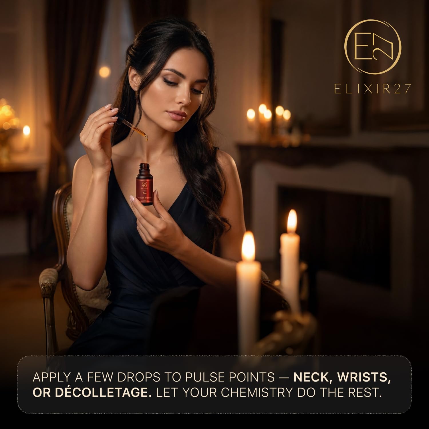 ELIXIR27 Pheromones Perfume Oil for Women Luxury Feminine Fragrance Oil, Long-Lasting Scent with Raspberry, Jasmine & Vanilla Notes