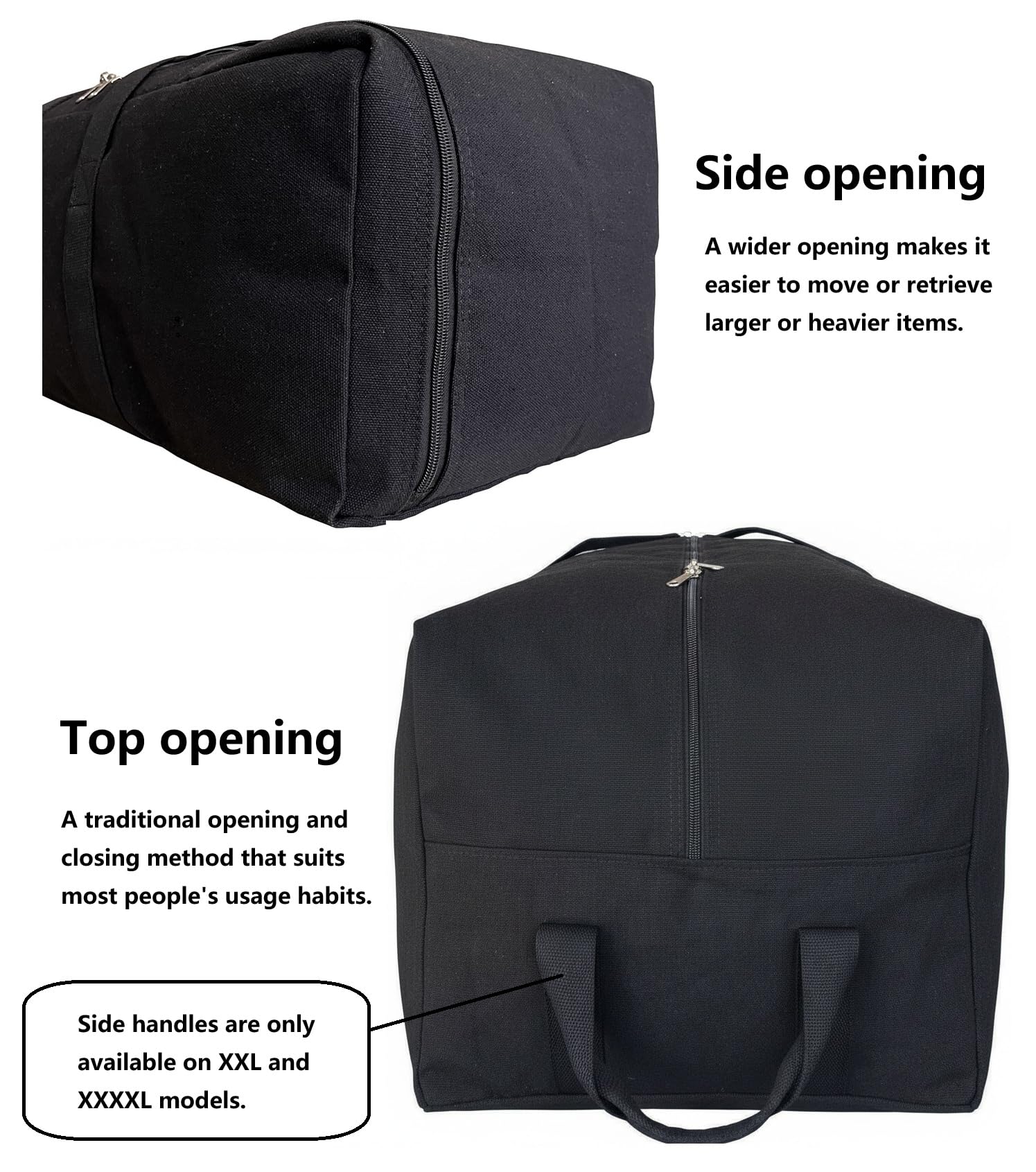 DoYiKe Extra Large Canvas Travel Duffle Bag Heavy Duty, Sports Travel Military Camping Tent Storage