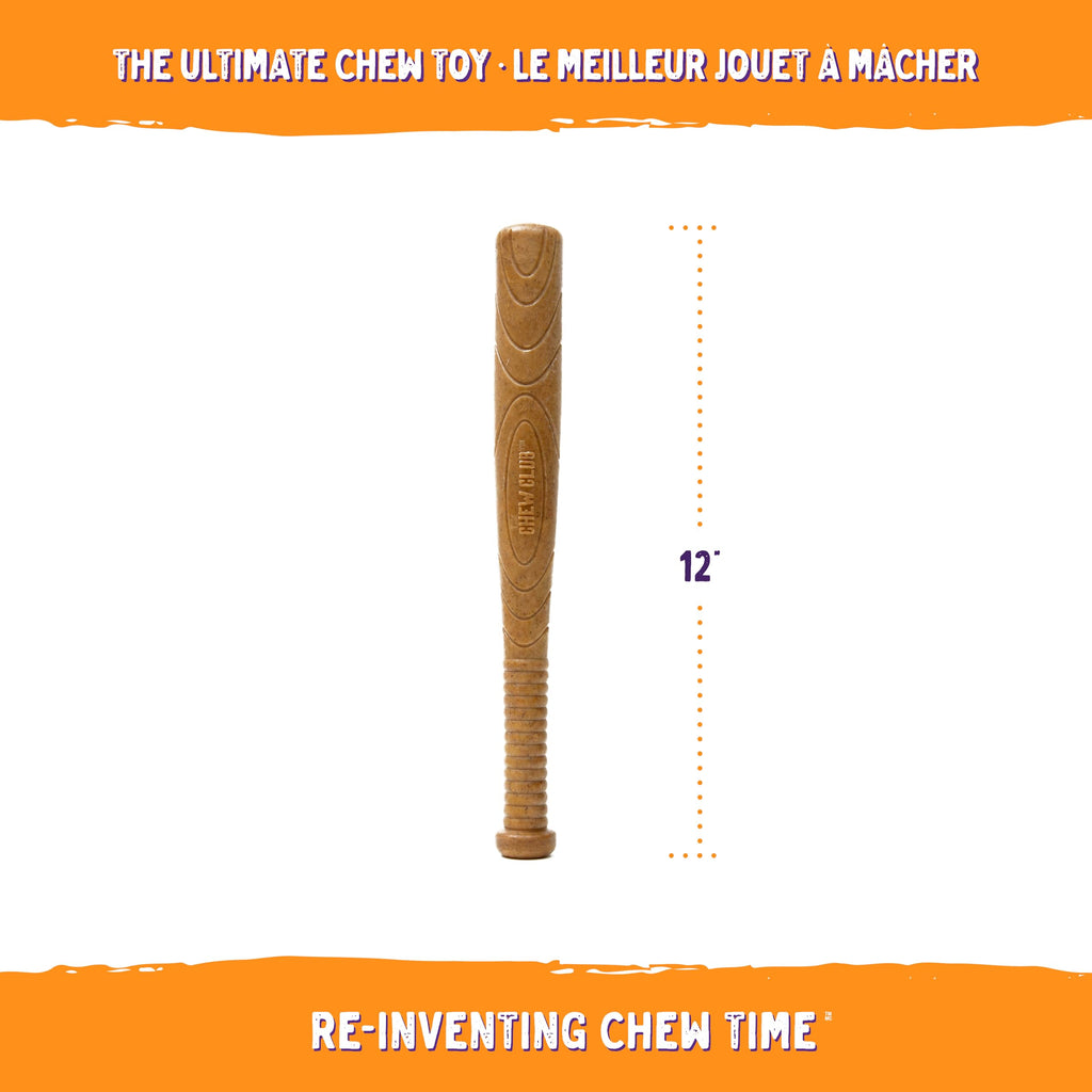 Powerbone Pet Chew Toy for Dogs - Durable, Non Toxic & Pet Safe - Best for Aggressive Chewers, Long Lasting Dental Health, Dog Teeth Cleaning, Dog Life Stages - Baseball Bat 12"