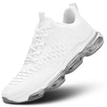 Men's Air Cushion Running Shoes Breathable Tennis Fashion Sneakers Non Slip Workout Casual Sport Shoes Gym Training Comfortable Walking Shoes White