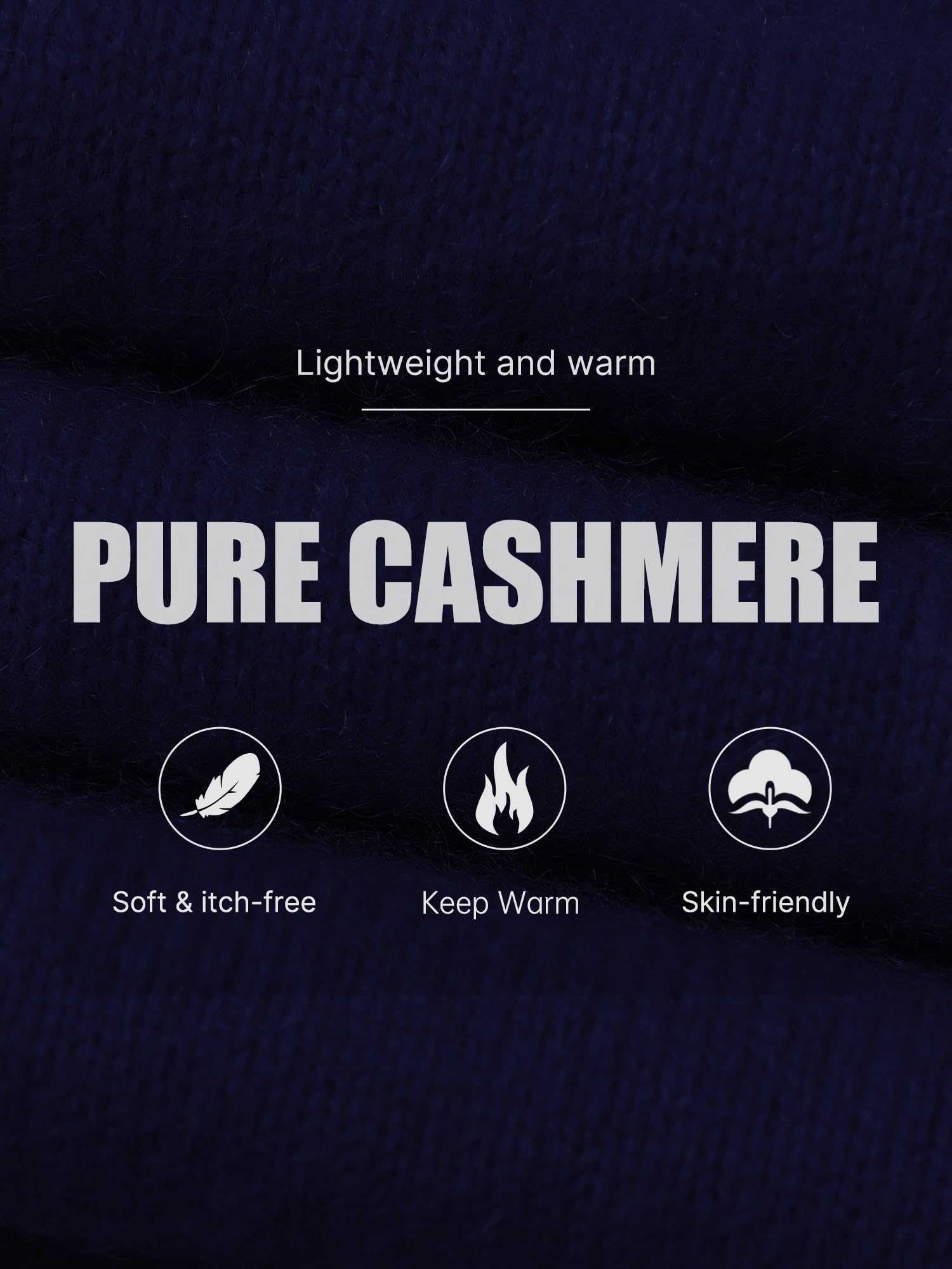 Chanyarn Women's 100% Pure Cashmere Cardigan Crew Neck Long Sleeve 2025 Fall Winter Warm Soft Knit Cardigan Sweater (Navy Blue,M)