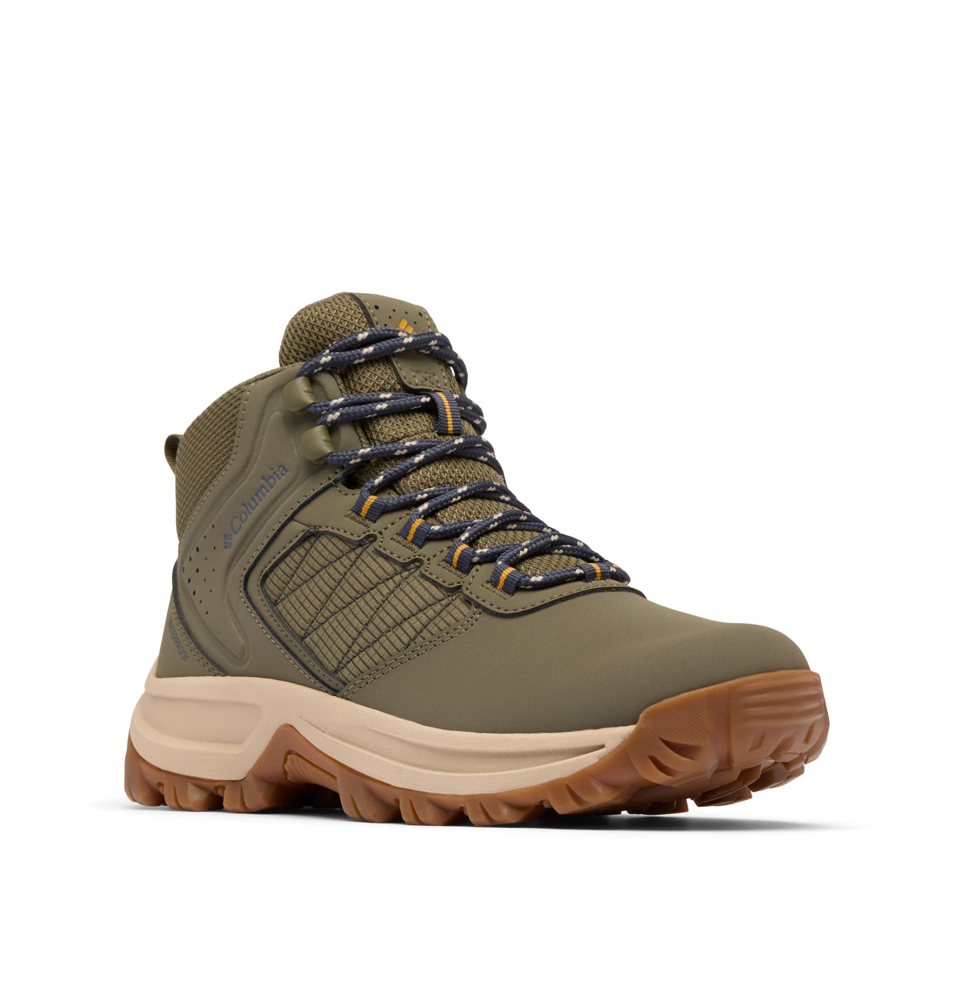 Columbia Womens Transverse Waterproof Hiking Boot, Stone Green/Raw Honey, 10.5