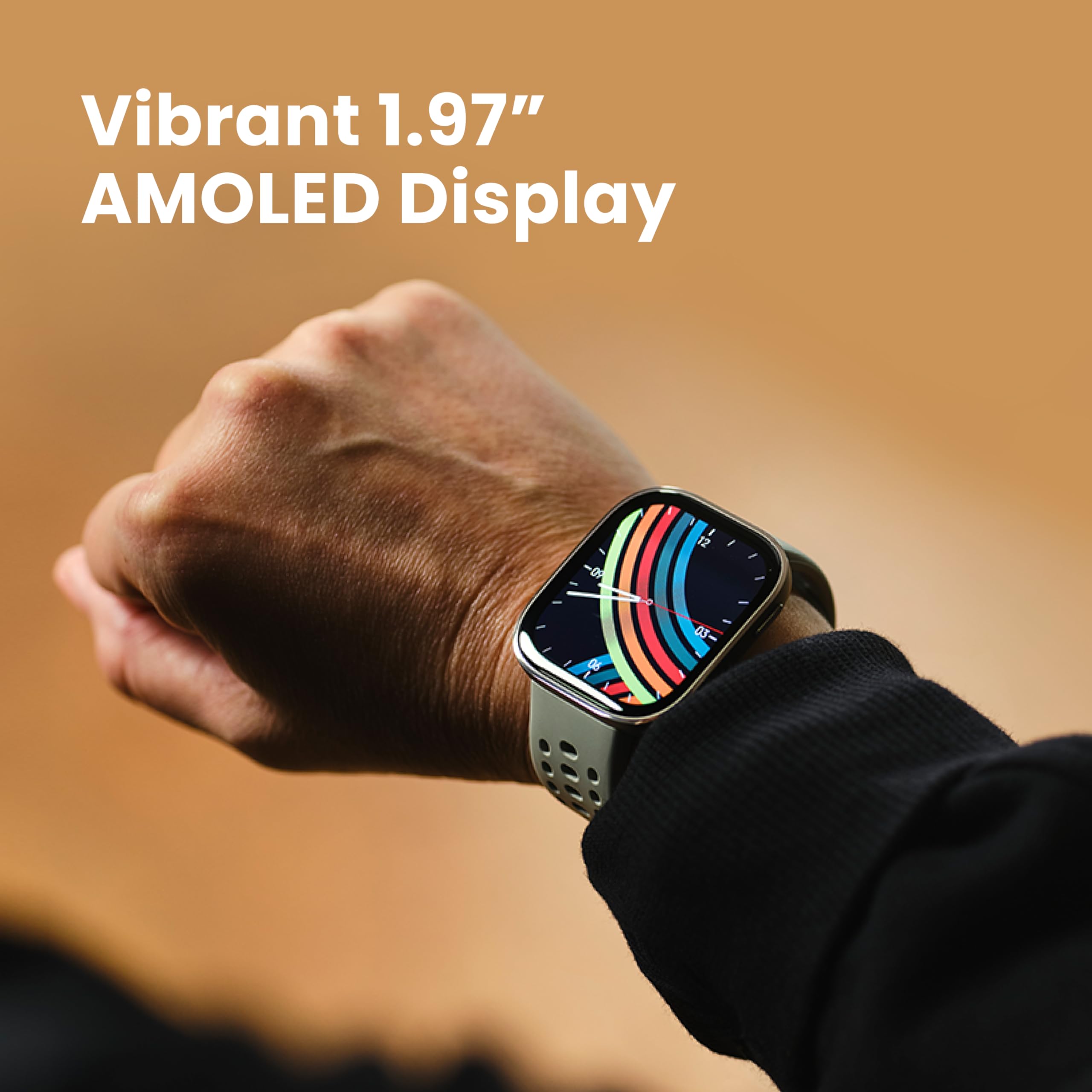 Amazfit Bip 6 Smart Watch 46mm, 14 Day Battery, 1.97" AMOLED Display, GPS & Free Maps, AI, Bluetooth Call & Text, Health, Fitness & Sleep Tracker, 140+ Workout Modes, 5 ATM Water-Resistance, Stone
