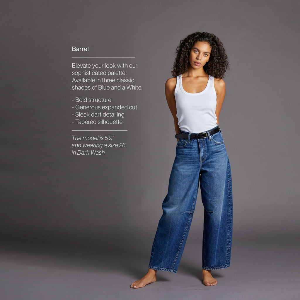 CAKE THE LABEL Womens Baggy Barrel Jeans Wide Leg High Rise Premium Denim Pants Light Blue