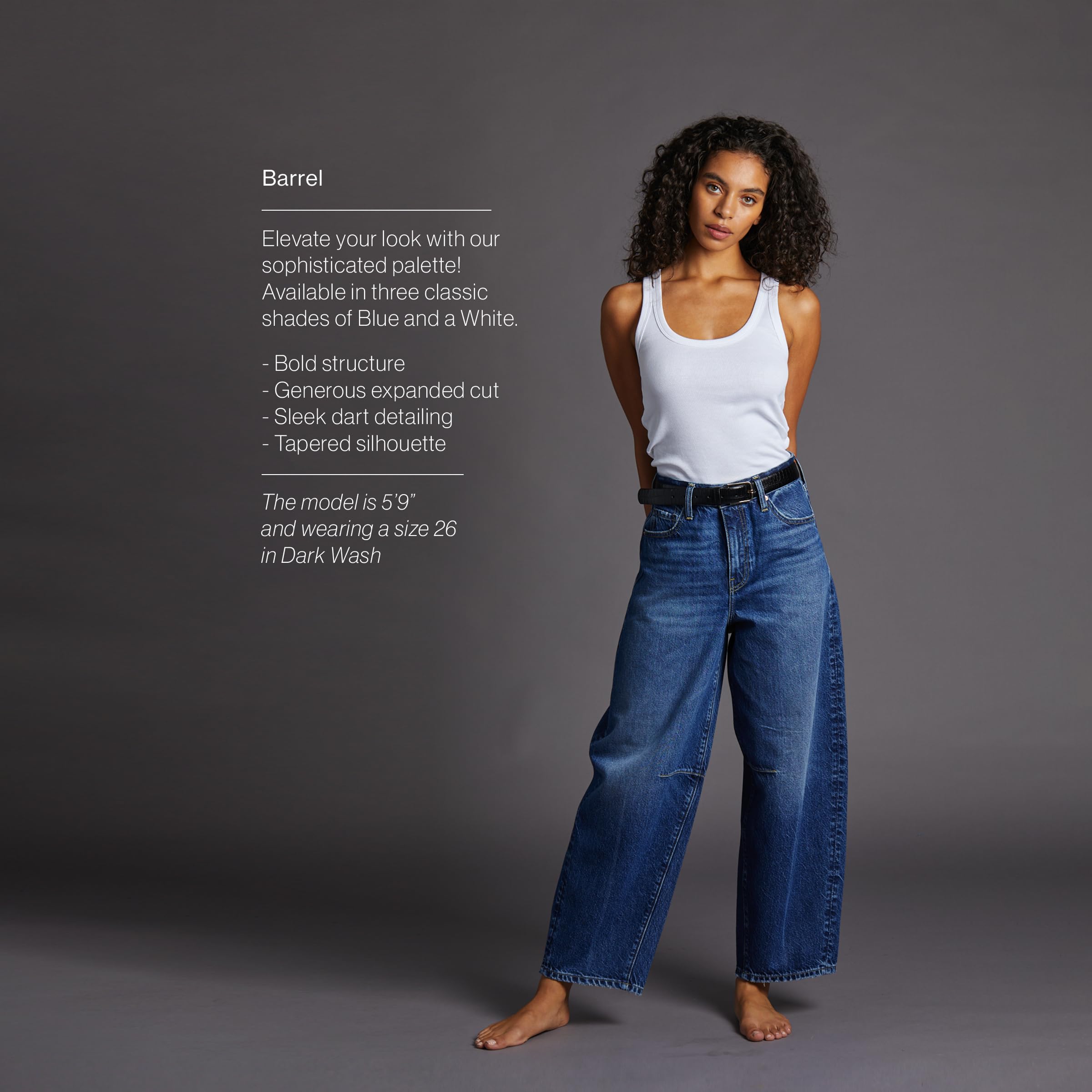 CAKE THE LABEL Womens Baggy Barrel Jeans Wide Leg High Rise Premium Denim Pants Light Blue