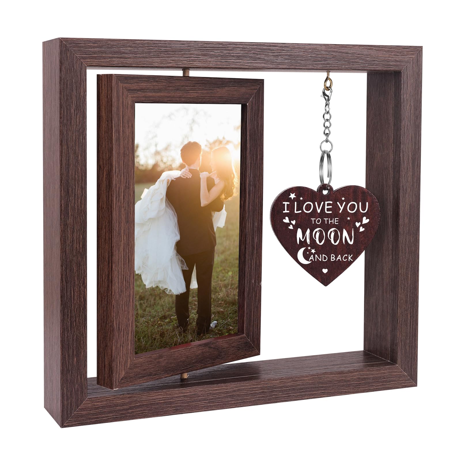 Boiveco Engagement Gifts for Couples, Wedding Gifts for Couples 2026 Love Picture Frame 4x6 Romantic Mr and Mrs Anniversary Wedding Engagement Gift for Him Her Boyfriend Girlfriend Wife Husband, Newlywed Fiance Gift for Women Men