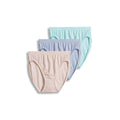 Jockey Women's Underwear Comfies Cotton French Cut - 3 Pack, Teal Blue/Periwinkle/Peach Rose, 6