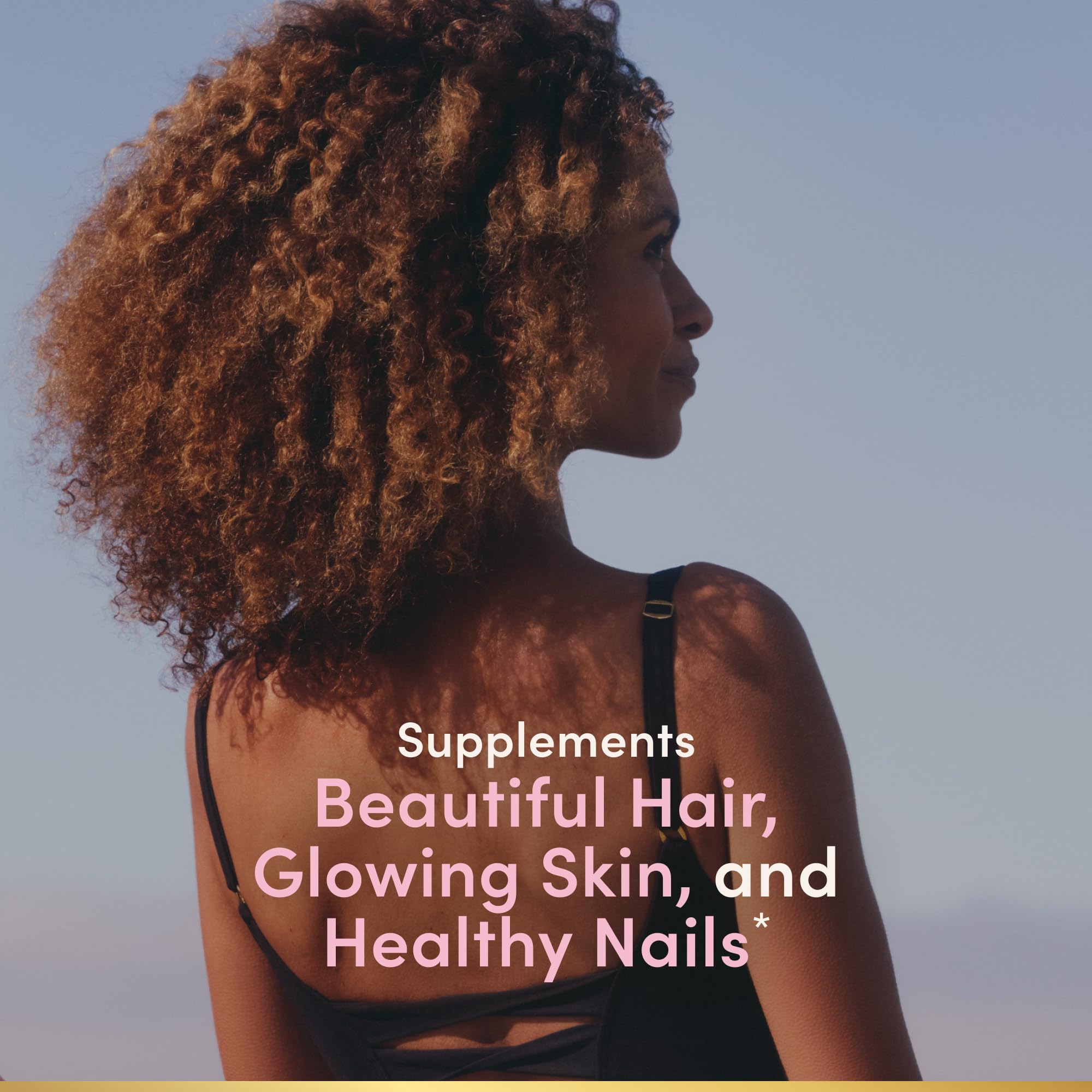 Nature's Bounty Hair, Skin & Nails with Biotin and Collagen, Citrus-Flavored Gummies Vitamin Supplement, Supports Hair, Skin, and Nail Health for Women, 2500 mcg, 80 Ct (2 Pack), 80 Total Servings