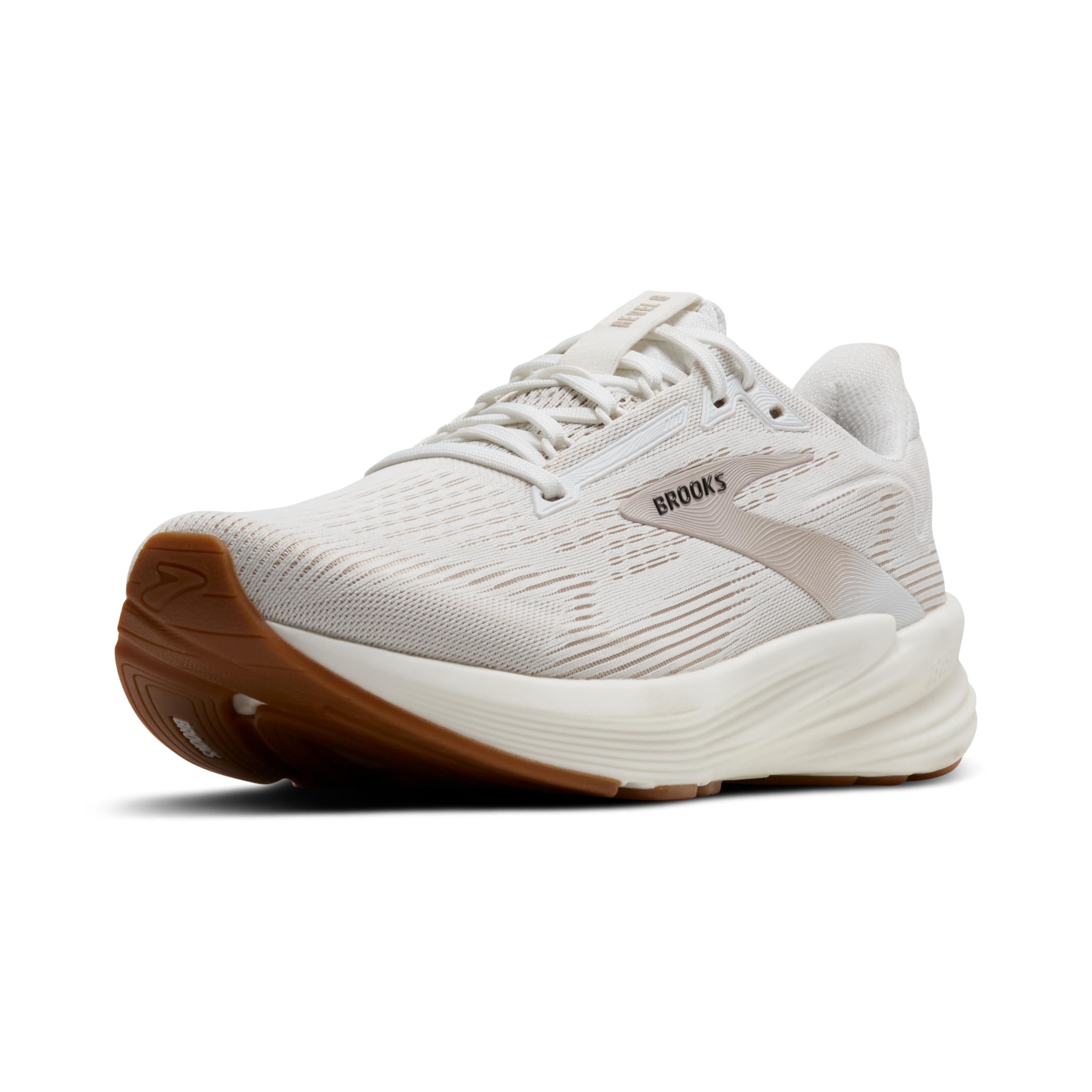Brooks Women’s Revel 8 Neutral Running & Walking Shoe - White/Chateau Grey - 7 Medium