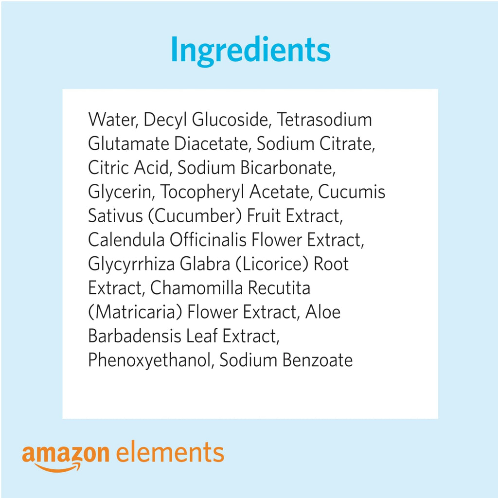 Amazon Elements Baby Wipes, Unscented, Alcohol-Free, With Aloe and Vitamin E, 810 Count, Flip-Top Packs