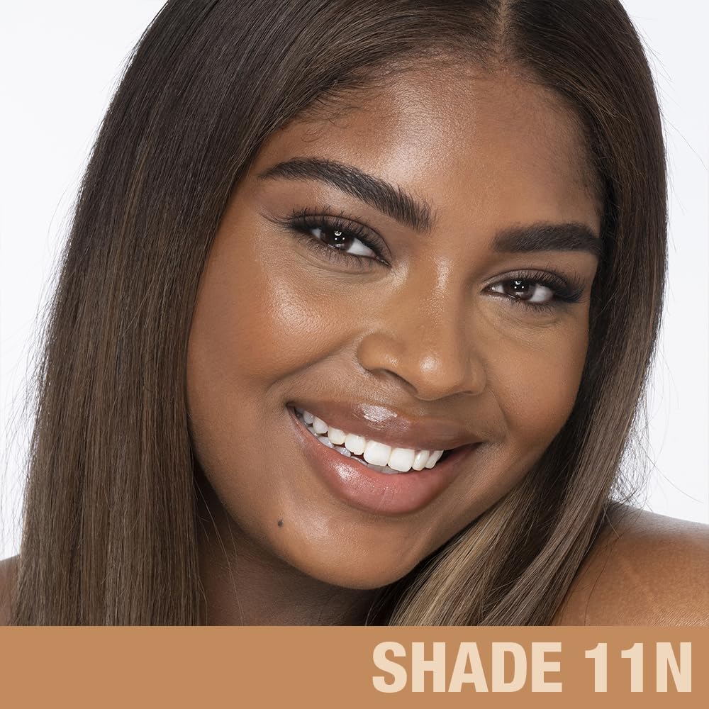 Charlotte Tilbury Beautiful Skin Medium Coverage Hydrating Foundation - Buildable Liquid Makeup for Instant Glow, Plumping Hydration & Lasting Skincare Benefits - 11 Warm