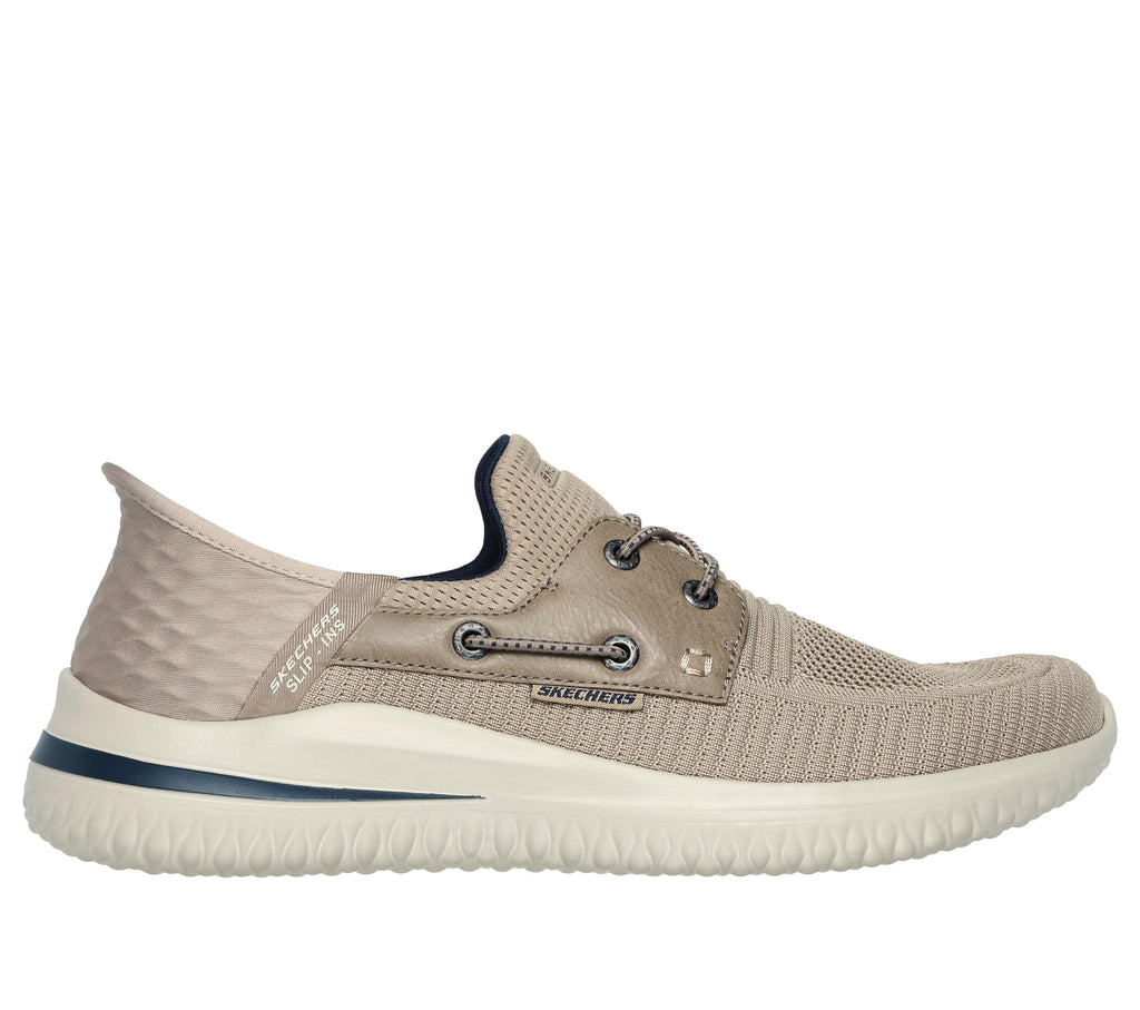 Skechers Men's Slip-ins: Delson 3.0-Roth Loafer, Taupe, 11 Wide