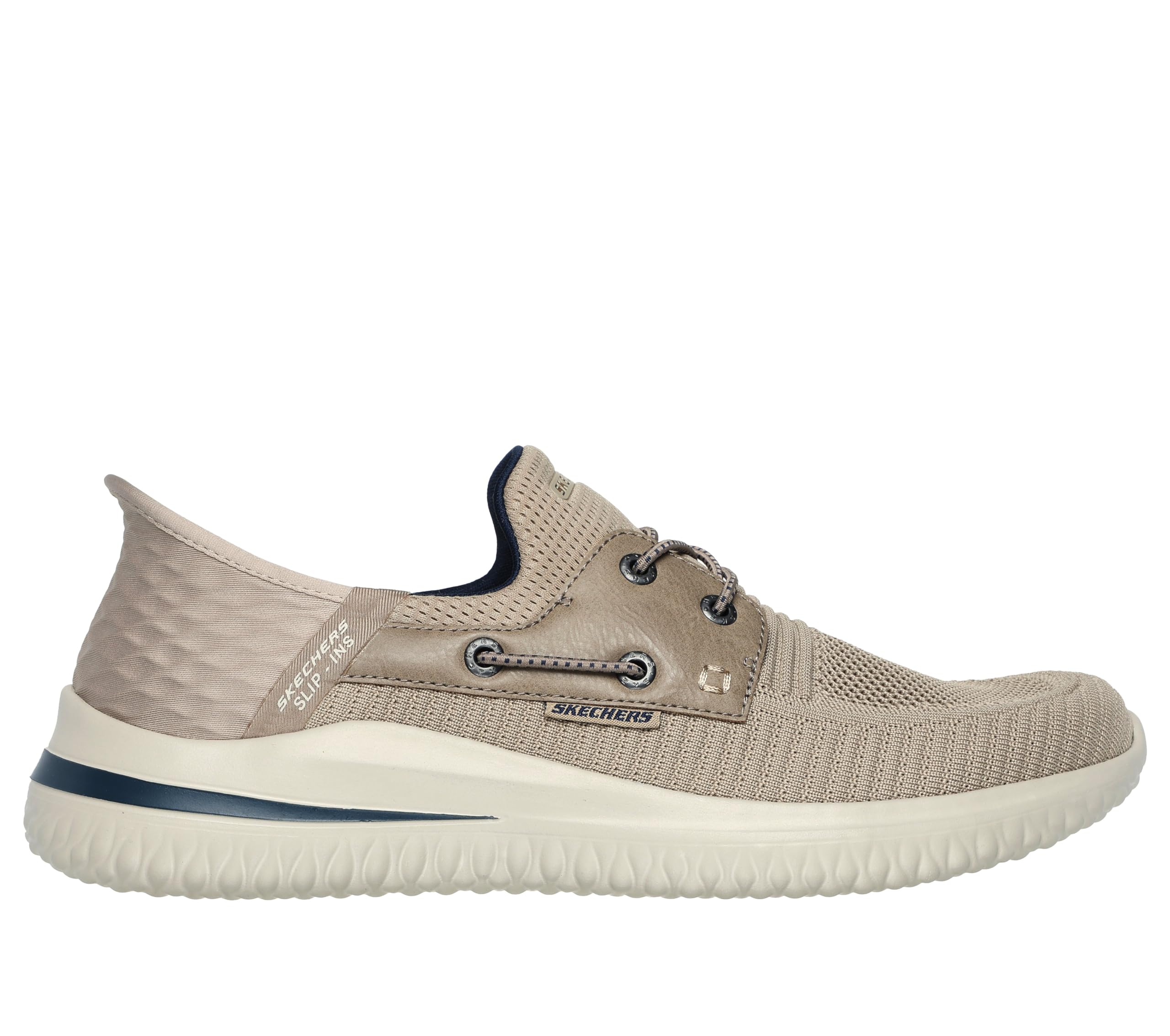 Skechers Men's Slip-ins: Delson 3.0-Roth Loafer, Taupe, 11 Wide