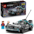 LEGO Speed Champions Time Machine from Back to The Future Building Toy for Kids - Pretend Play & Display Car Toy W/2 Build Modes for Boys & Girls, Ages 9+ - Gift Ideas for Birthdays & Fans - 77256