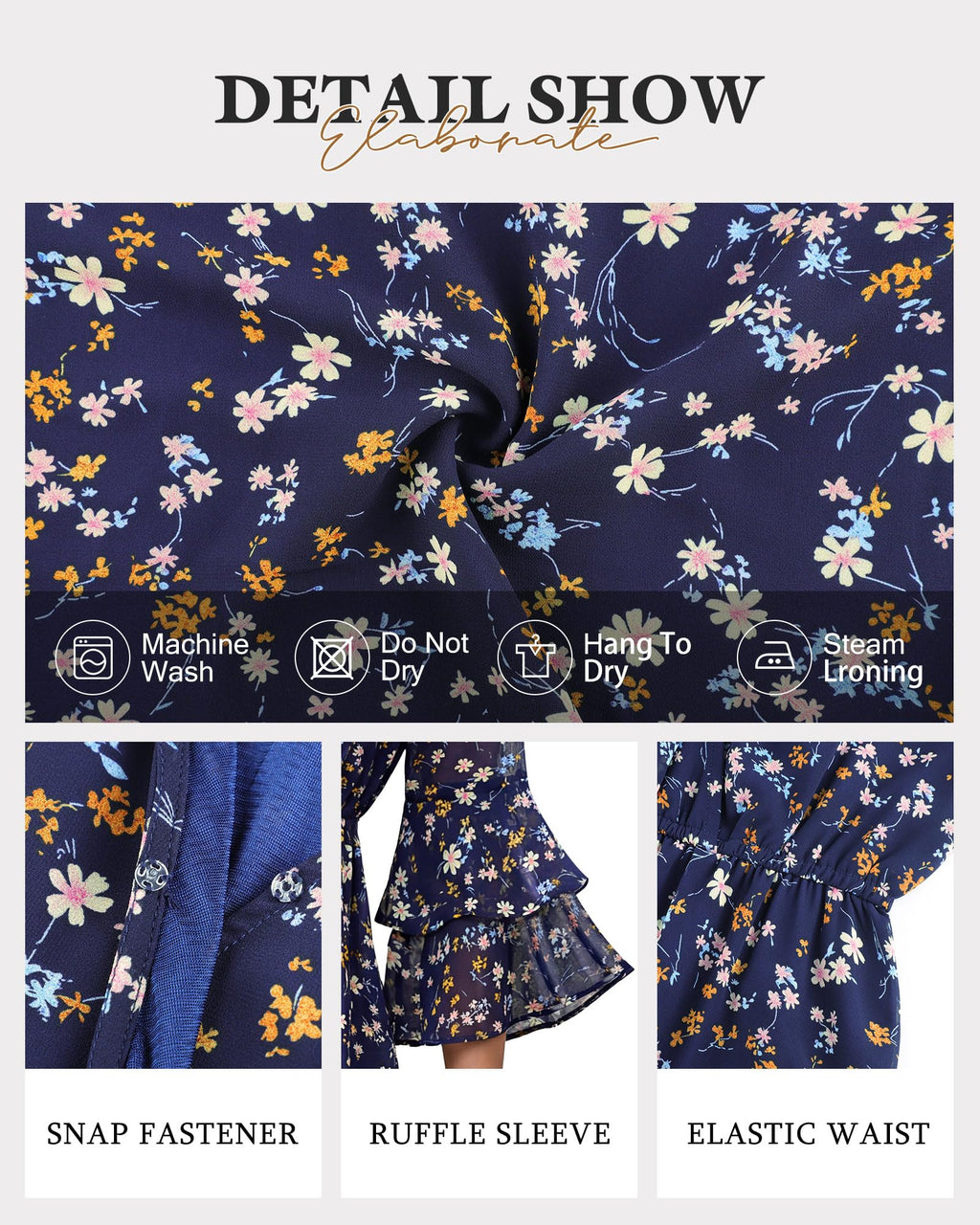 Bebonnie Country Concert Outfits for Women: Curvy Women Bell Sleeve Music Festival Graduation Garden Party Dress Casual Business Work Teacher Boho Swing A Line Dresses for Coachella Multi Blue XXL