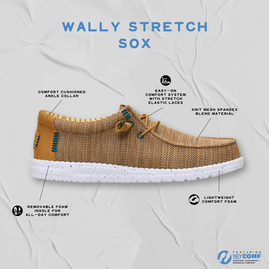 HEYDUDE Wally Stretch Sox Wide - Black