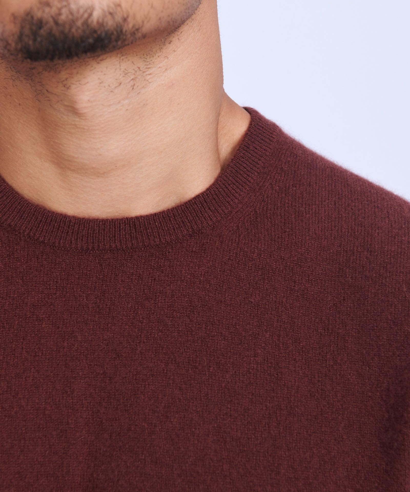 The Original Cashmere Crewneck Sweater Men's (US, Alpha, X-Large, Regular, Regular, Chocolate Brown)