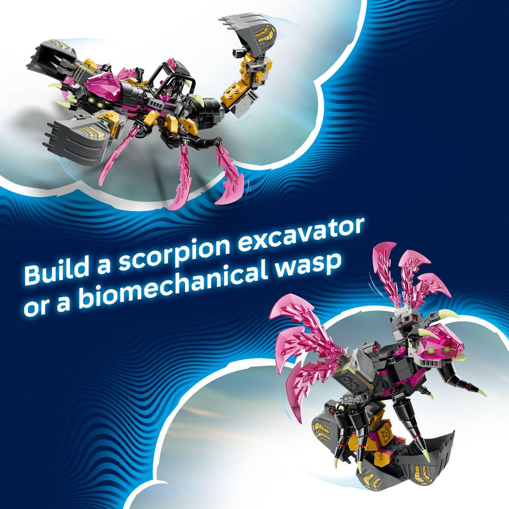 LEGO DREAMZzz Nightmare Scorpion Digger Building Toy for Boys & Girls - Pretend Play Set for Kids, Ages 7+ - with 2 Build Options, 3 Minifigures & Treasure Creature - Gift Idea for Birthdays - 71513
