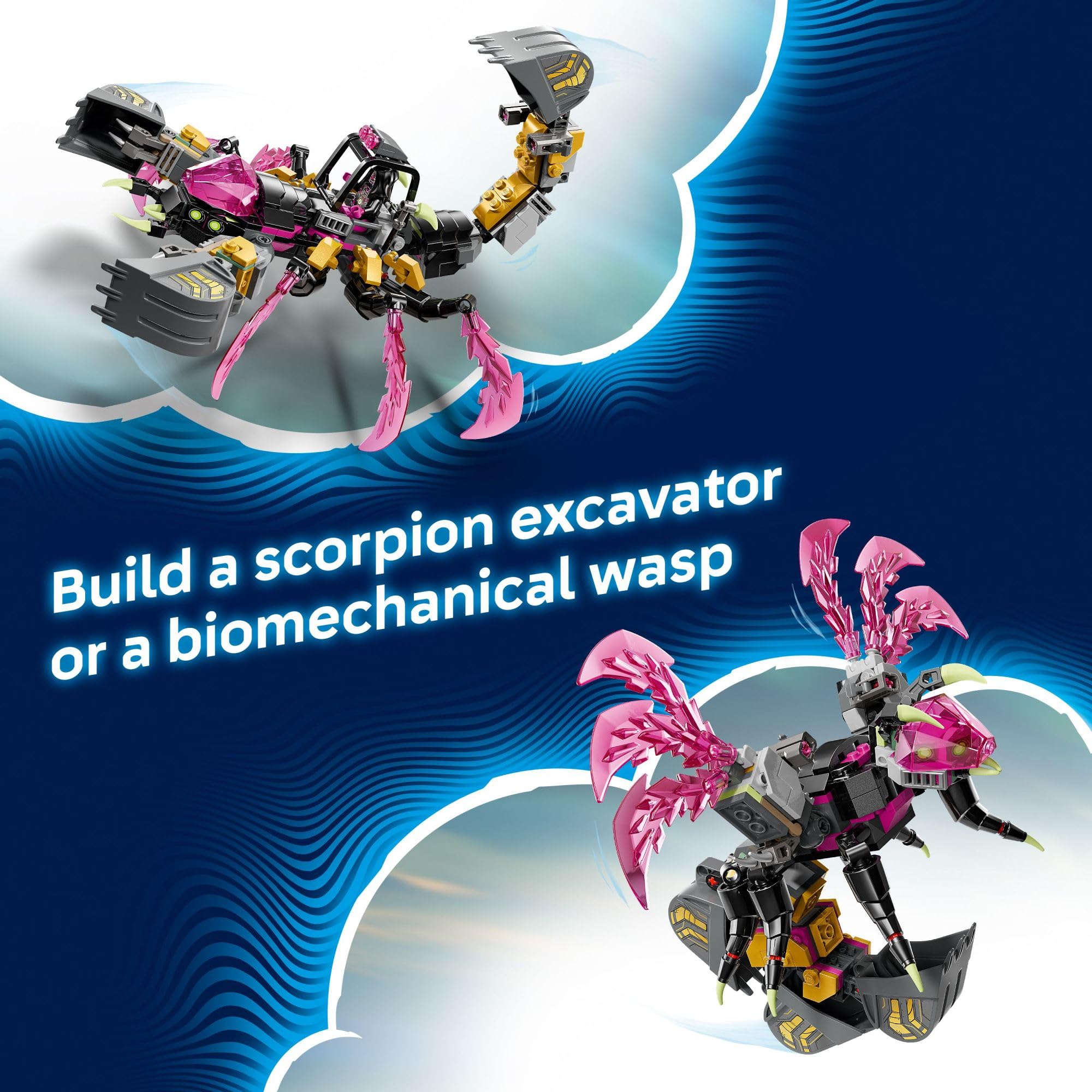 LEGO DREAMZzz Nightmare Scorpion Digger Building Toy for Boys & Girls - Pretend Play Set for Kids, Ages 7+ - with 2 Build Options, 3 Minifigures & Treasure Creature - Gift Idea for Birthdays - 71513